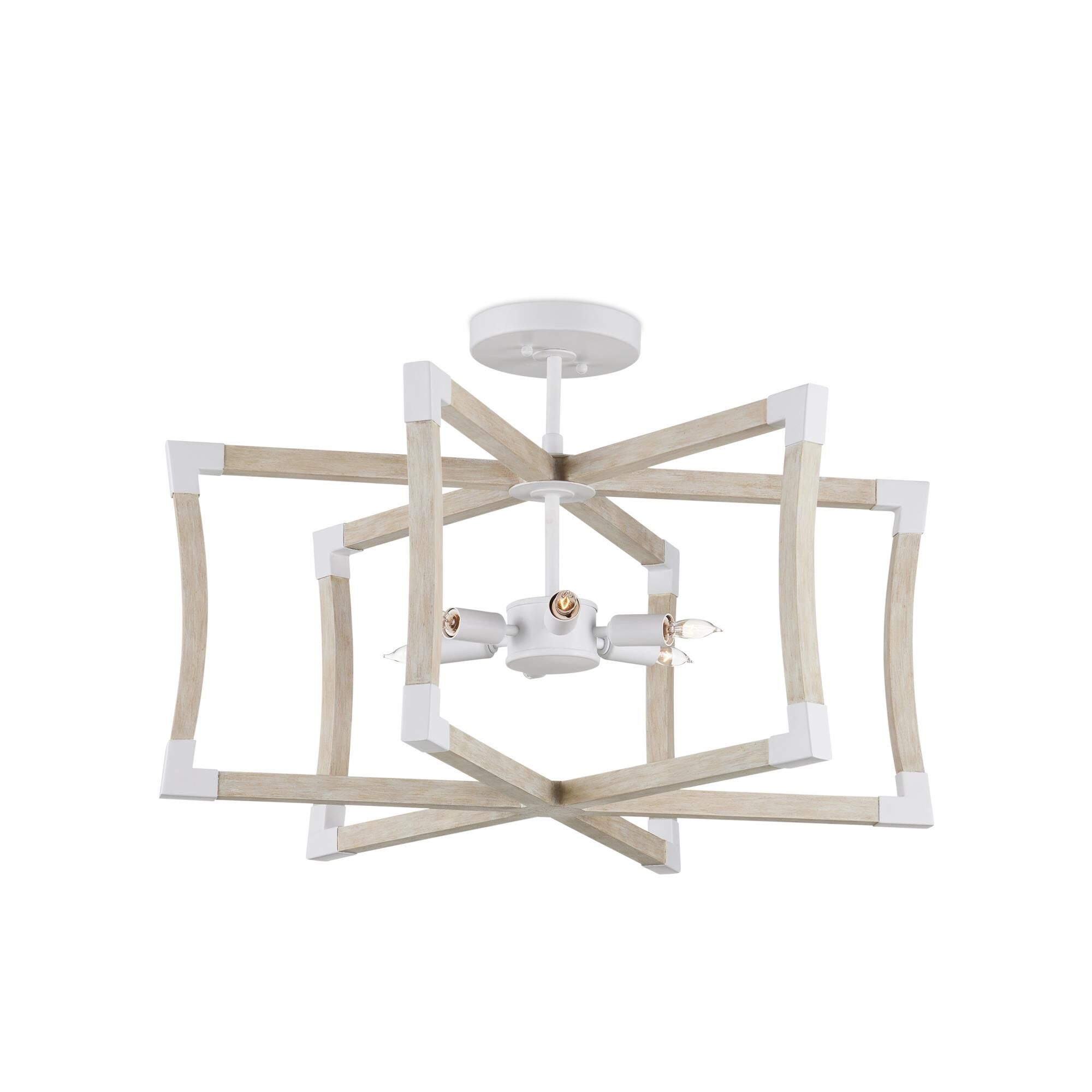 Bastian 27 Inch 6 Light Chandelier by Currey and Company