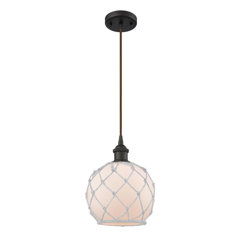 Innovations Lighting Bruno Marashlian Farmhouse Rope 8 Inch Mini Pendant