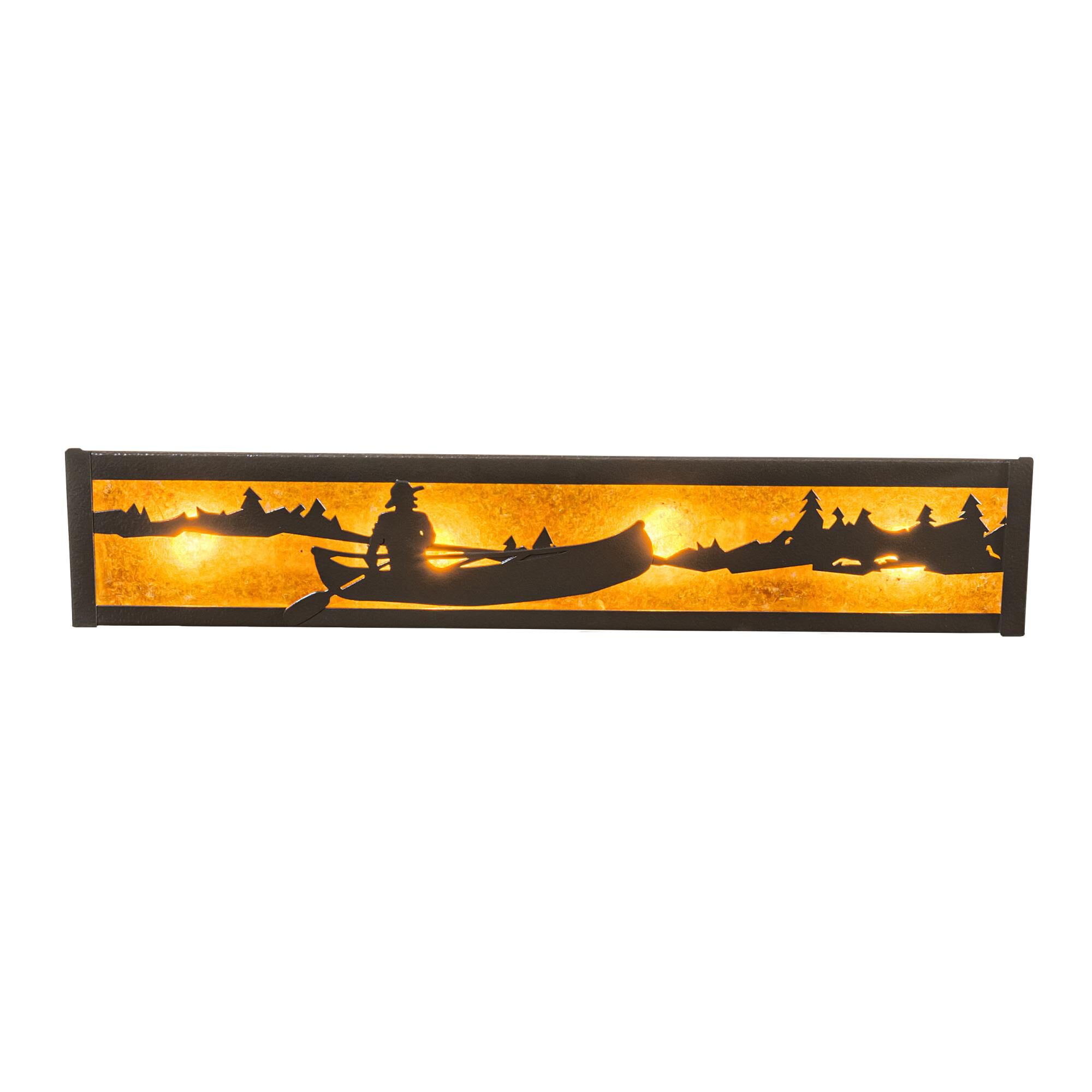 Canoe At Lake 24 Inch 4 Light Bath Vanity Light by Meyda Lighting