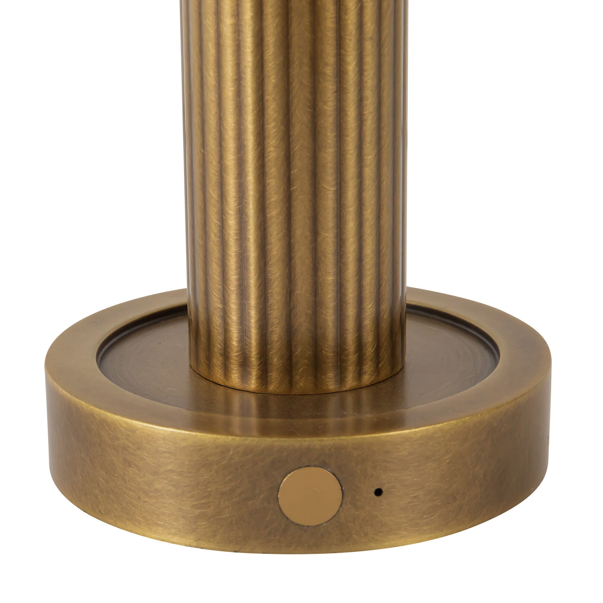 Shown in Vintage Brass finish and Glossy Opal glass