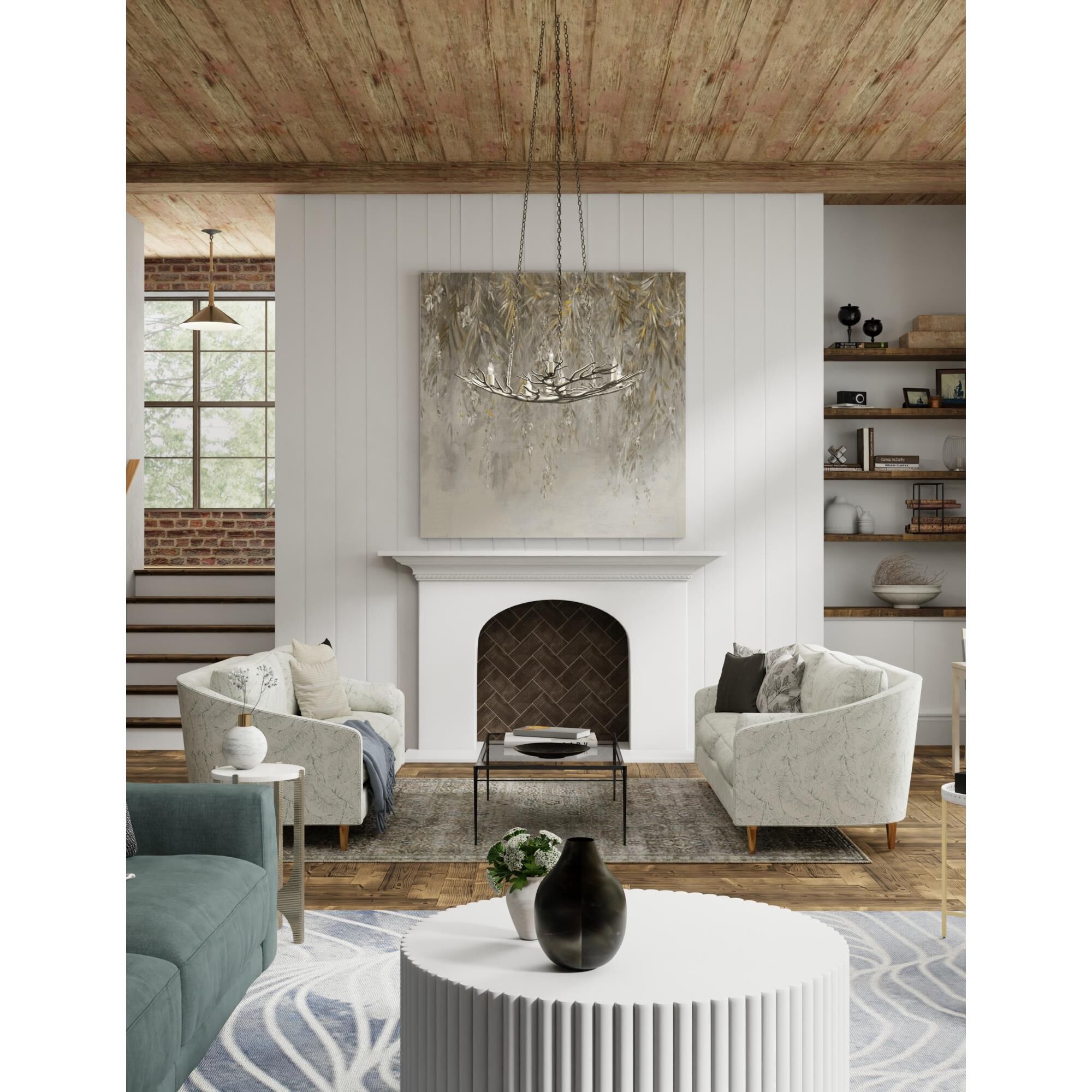 Rainforest 9 Light Chandelier by Currey and Company