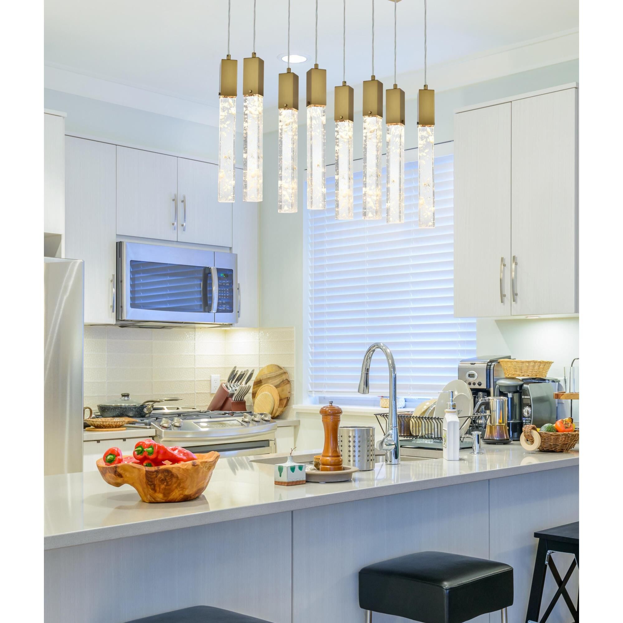 Aurora 36 Inch Linear Suspension Light by Elegant Lighting