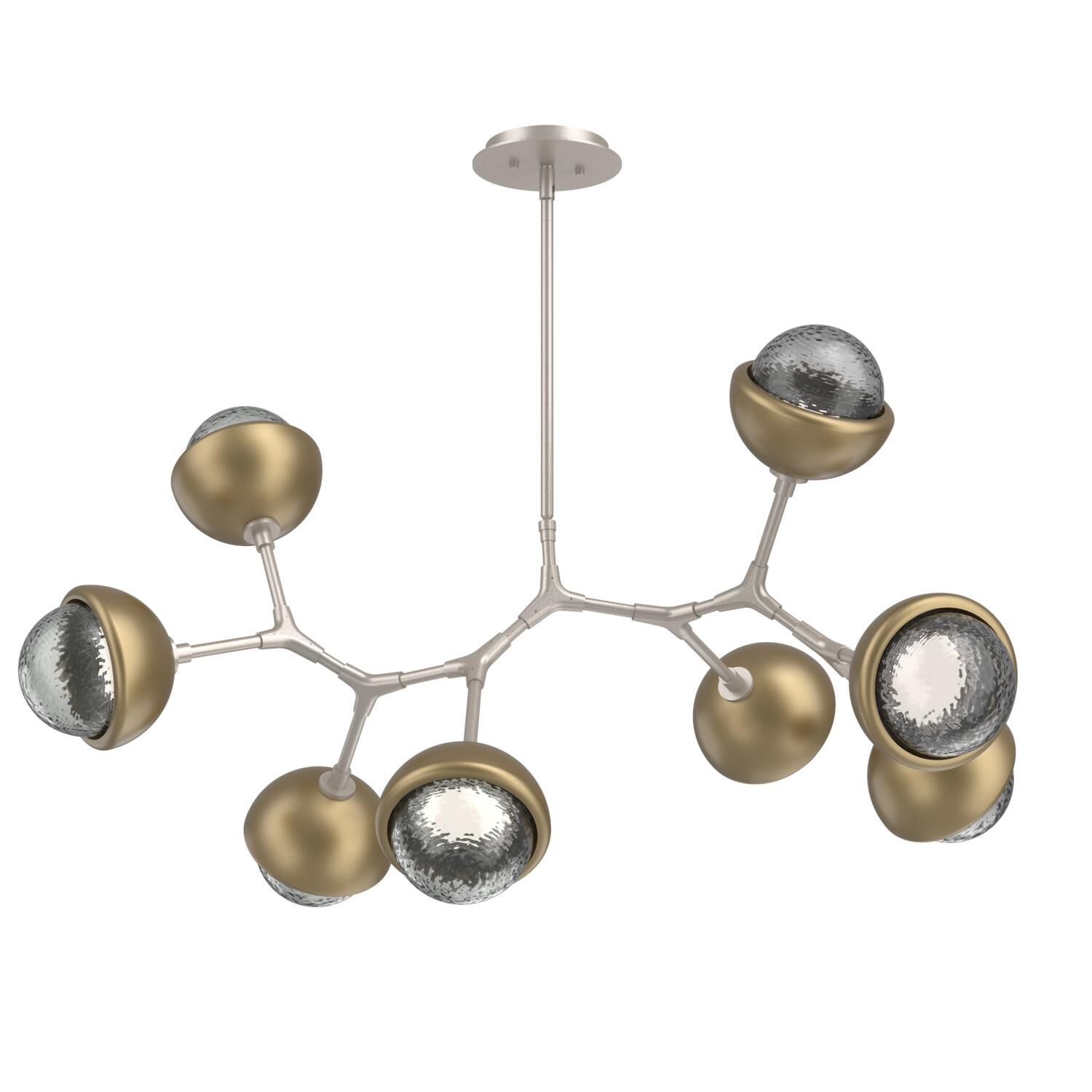 Levi Wilson Cabochon 38 Inch Linear Suspension Light by Hammerton Studio