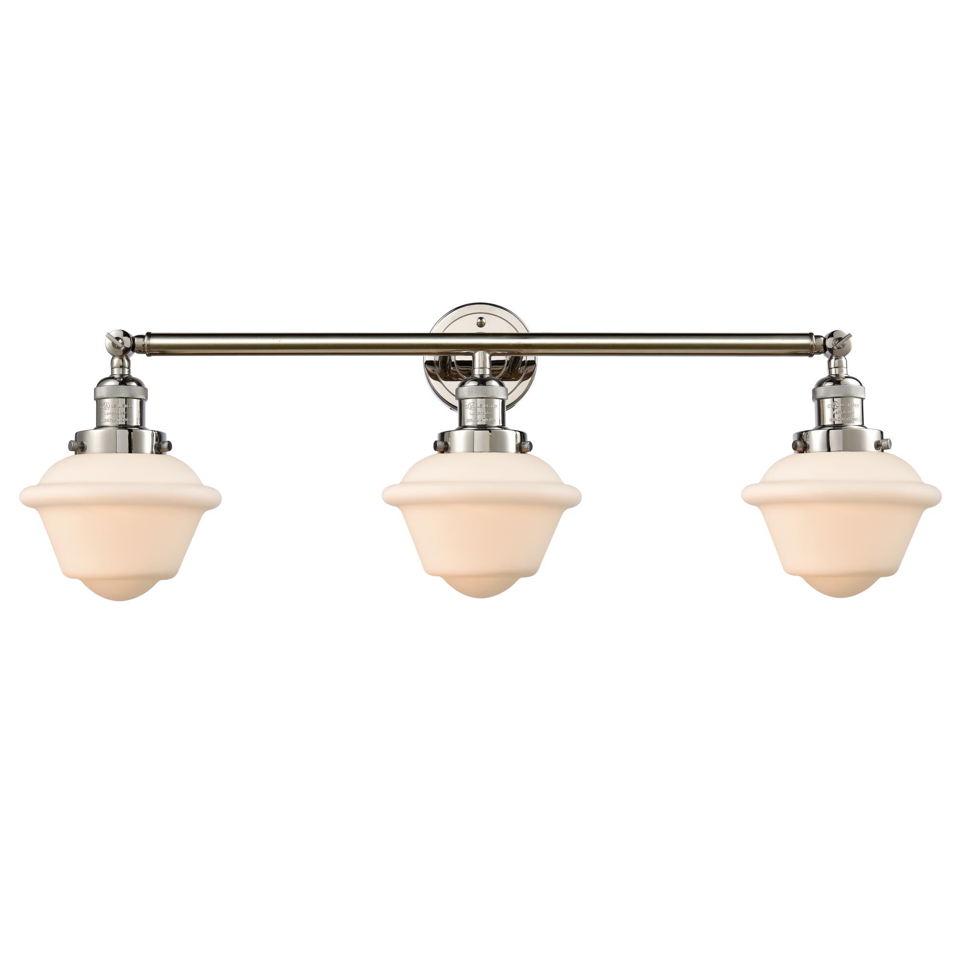 Bruno Marashlian Small Oxford 34 Inch 3 Light Bath Vanity Light by Innovations Lighting