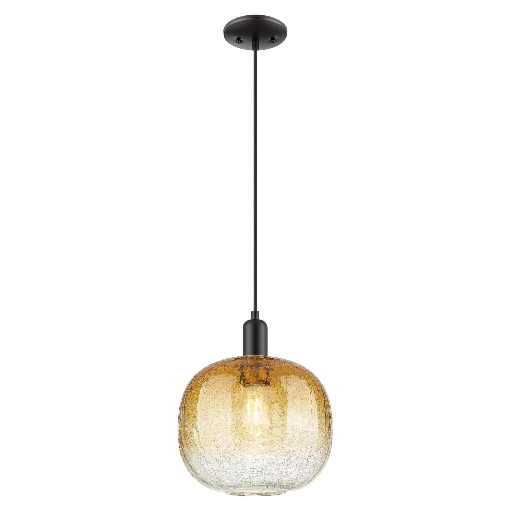 Shown in Matte Black finish and Amber glass