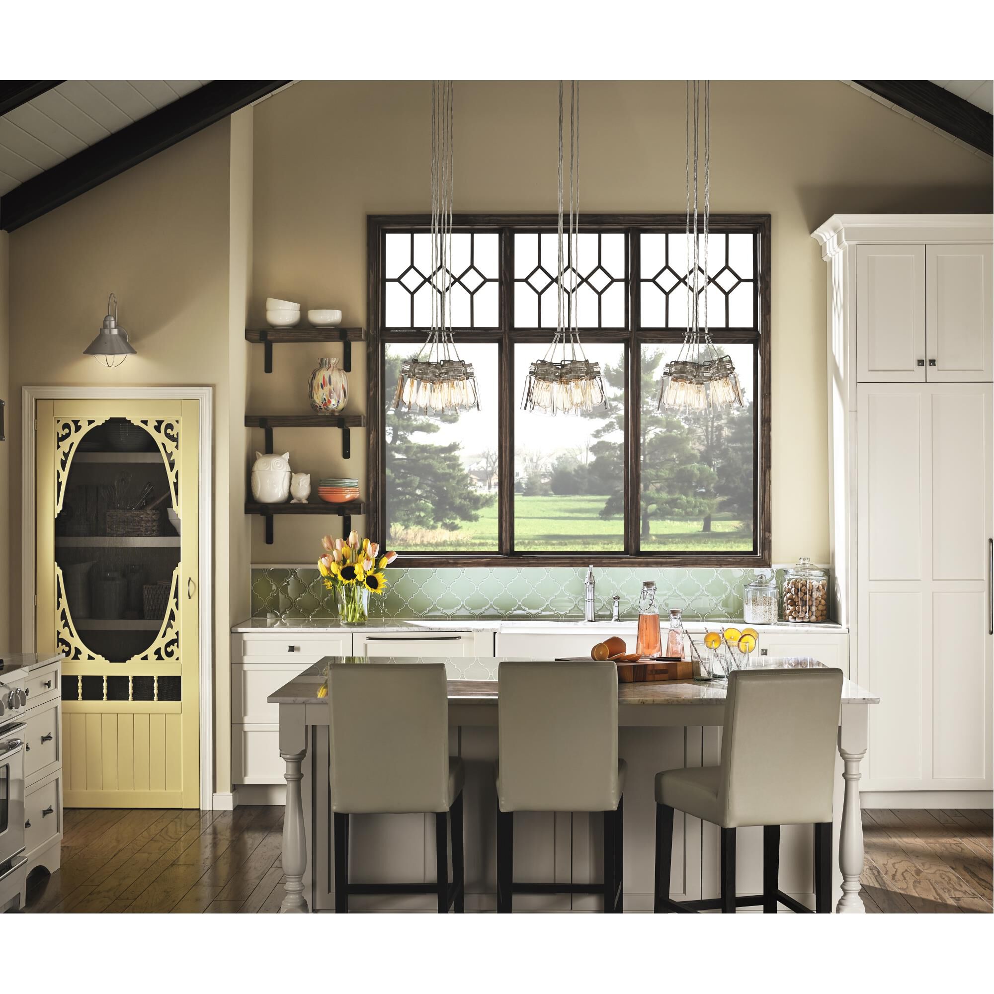 Brinley 12 Inch 6 Light Mini Chandelier by Kichler Lighting