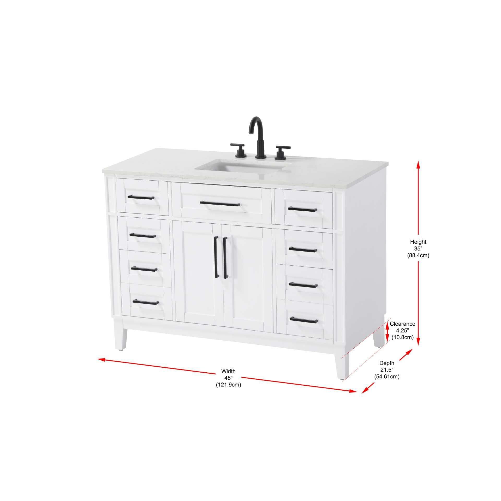 Shown in White finish