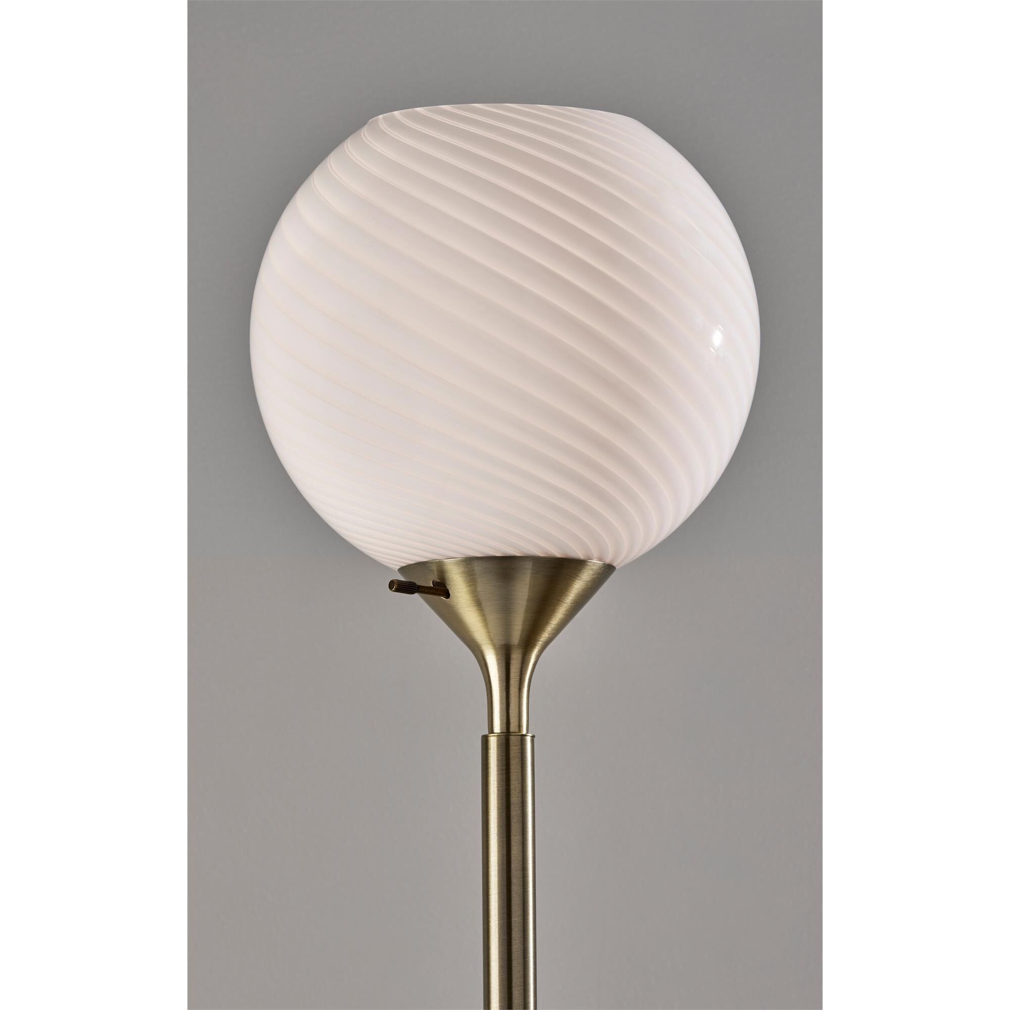Swirl 74 Inch Torchiere Lamp,