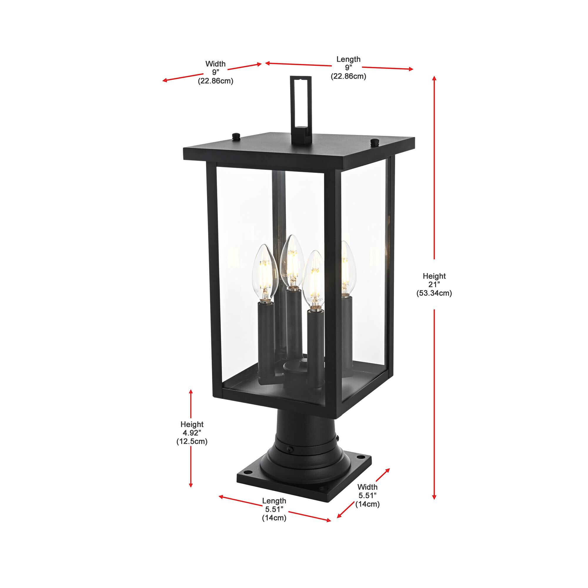 Shown in Black finish