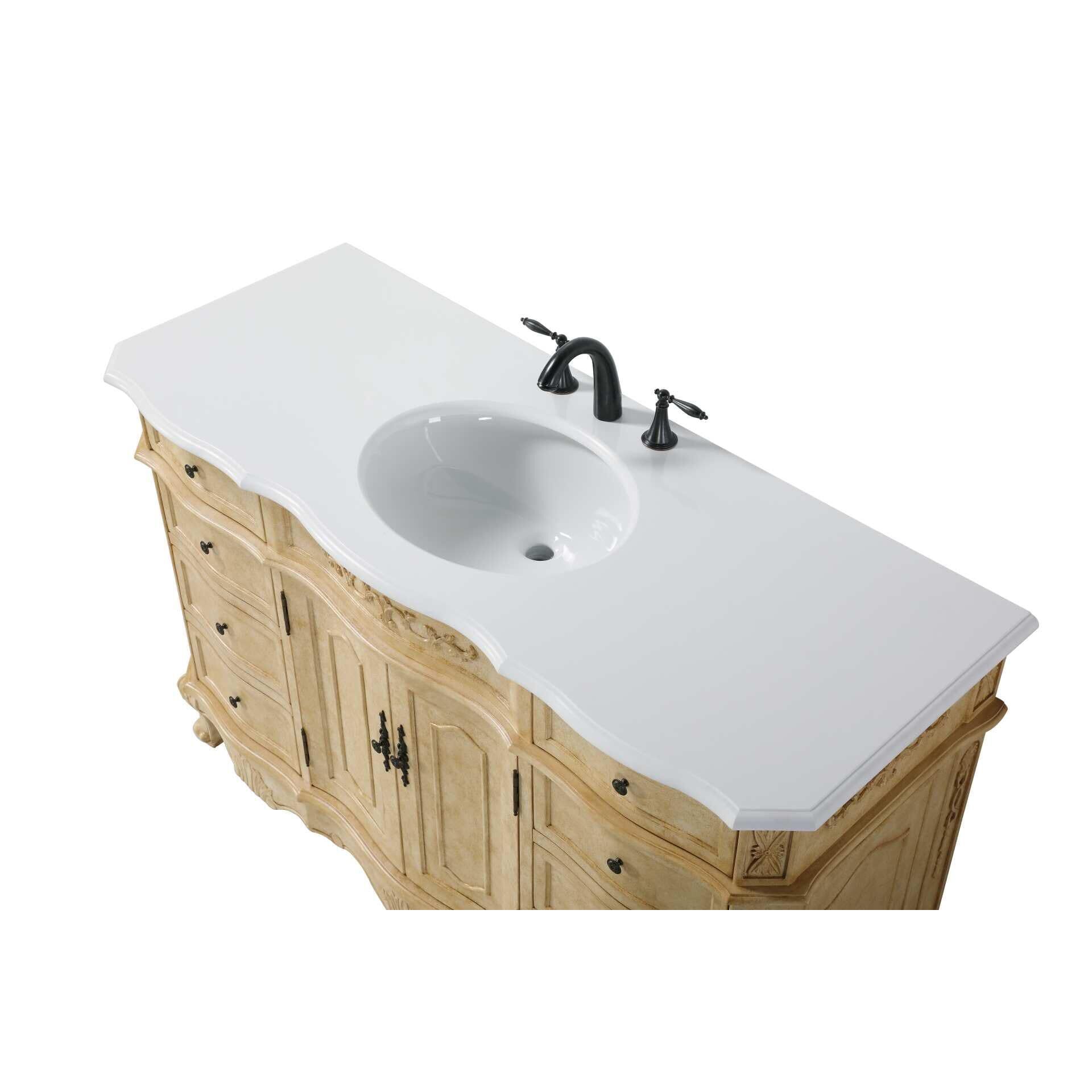 Shown in Antique Beige finish