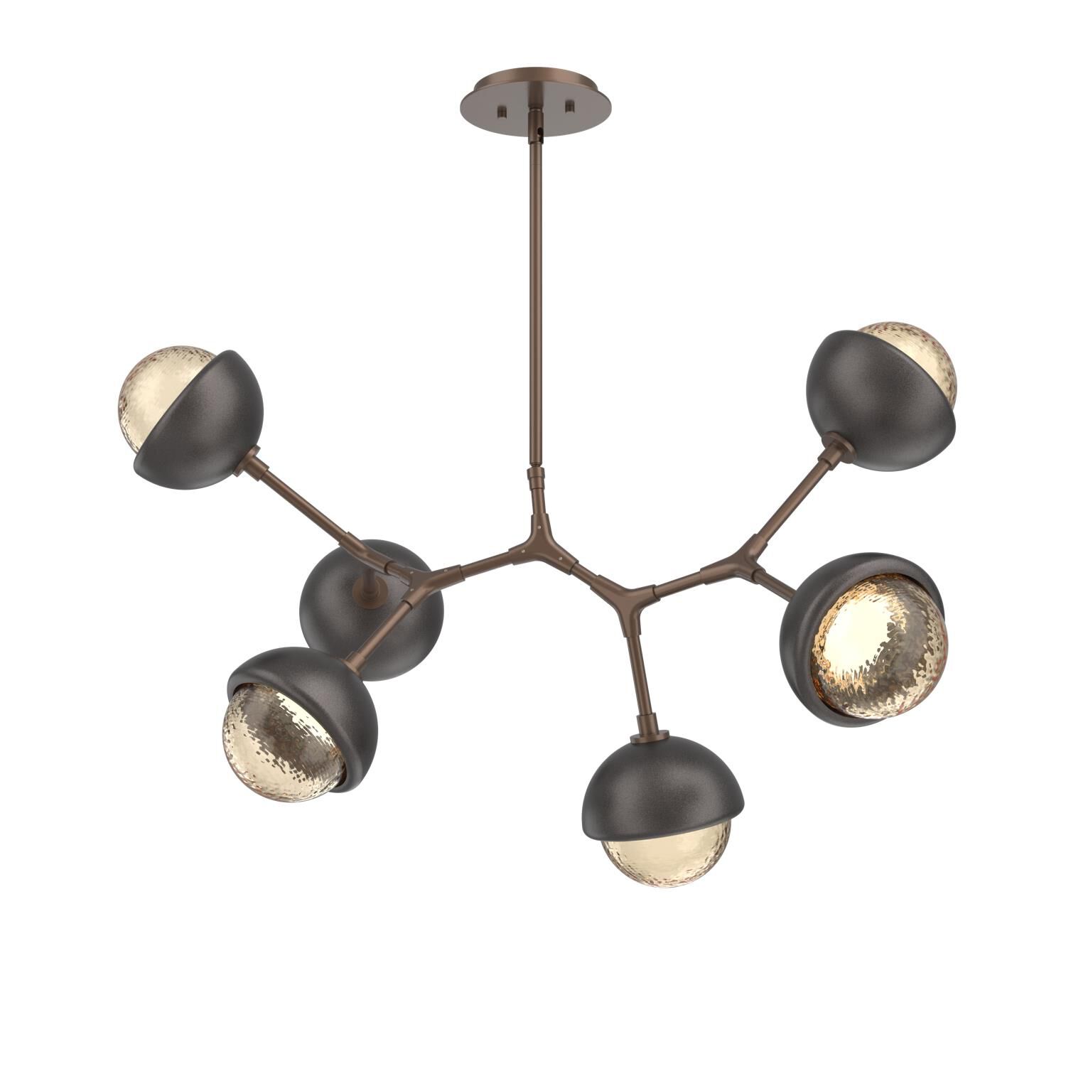Levi Wilson Cabochon 31 Inch Linear Suspension Light by Hammerton Studio