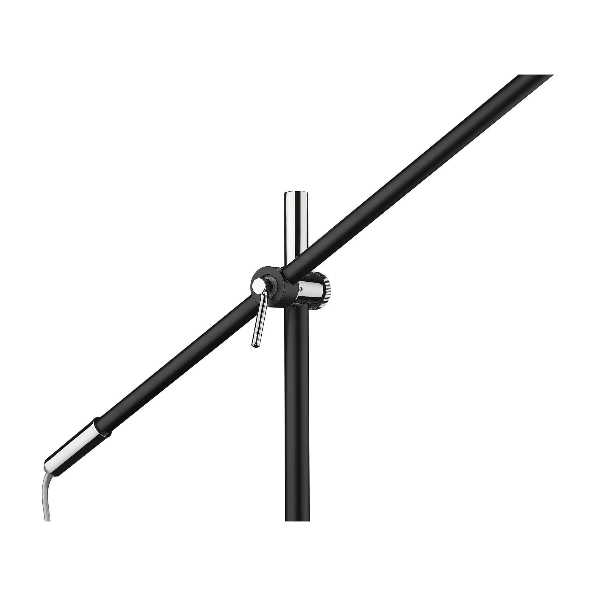 Shown in Matte Black And Polished Nickel finish and Aluminum glass and Aluminum shade