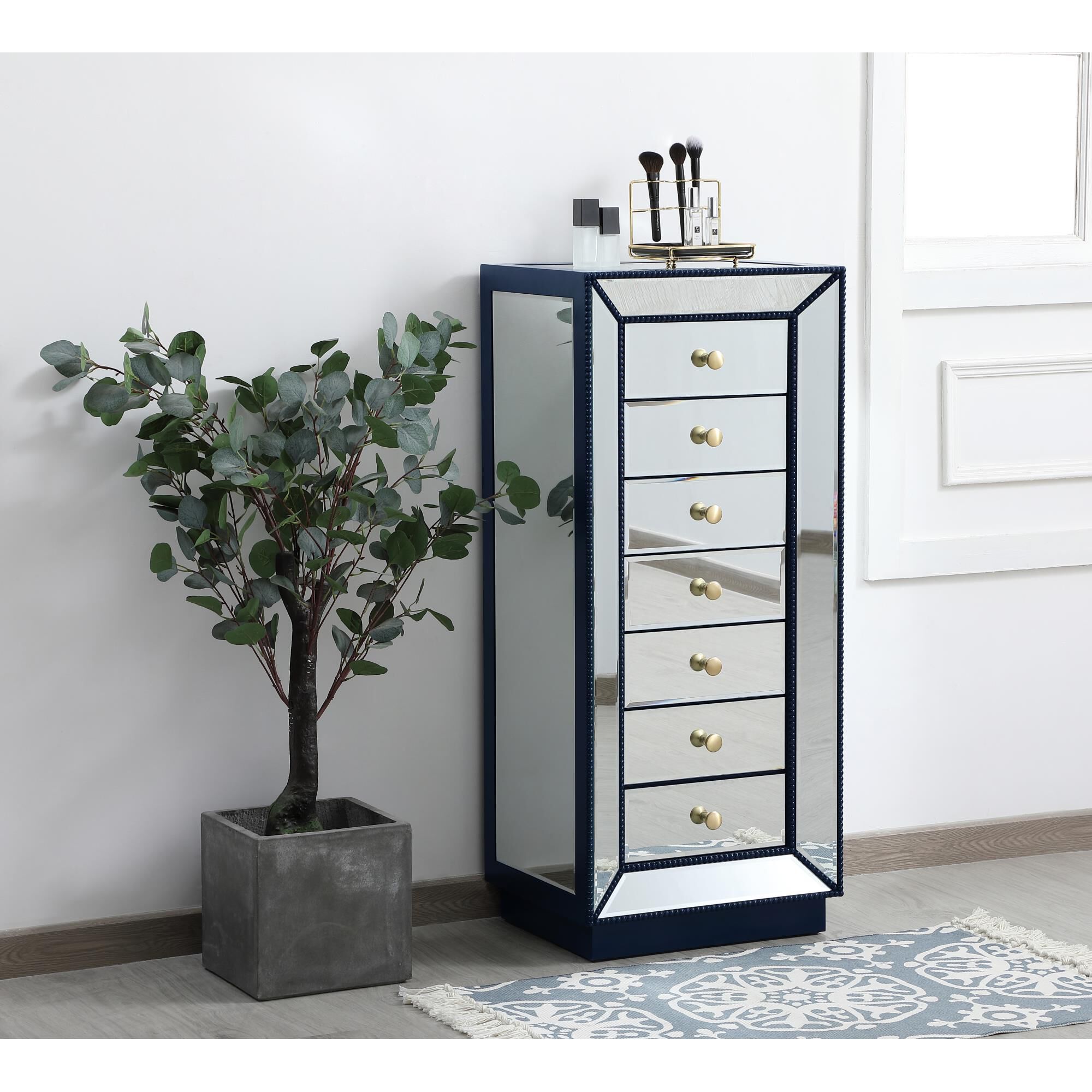 Shown in Blue finish