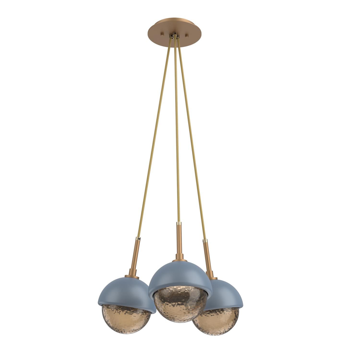 Levi Wilson Cabochon 13 Inch Multi Pendant Light by Hammerton Studio