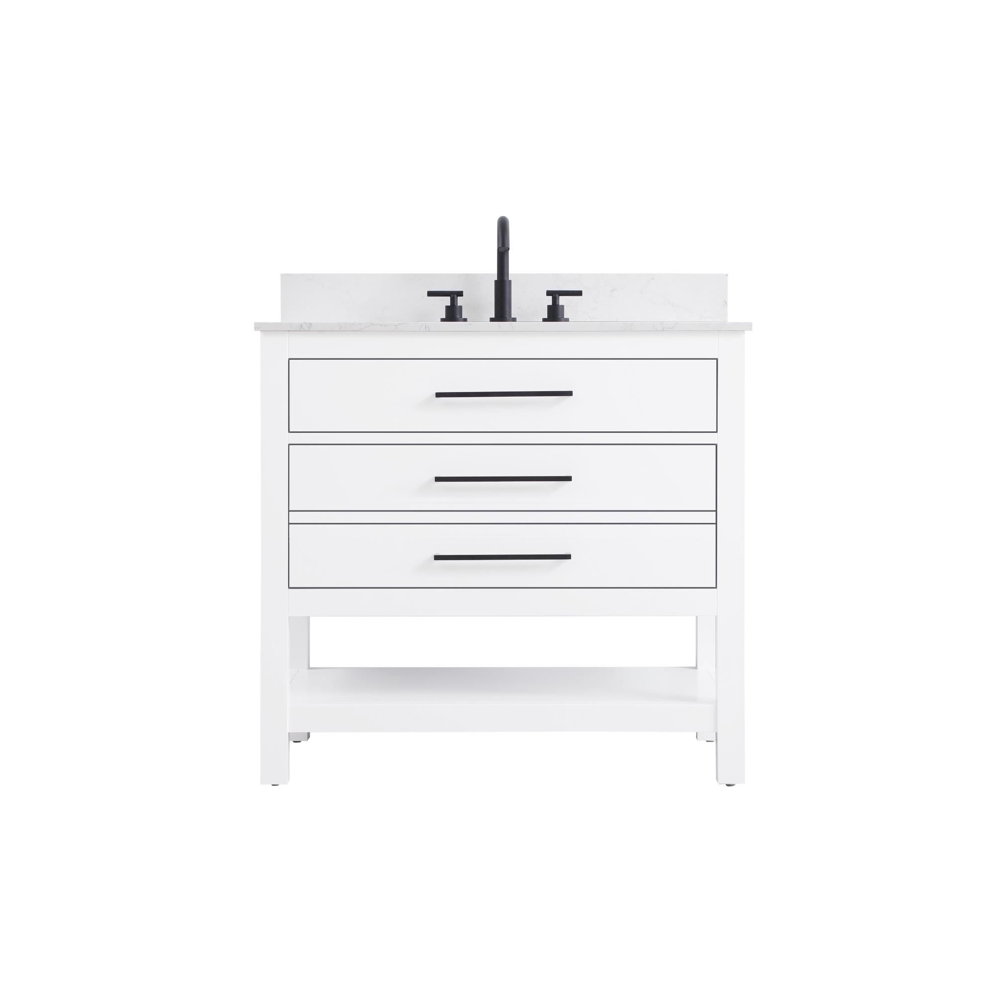 Shown in White finish