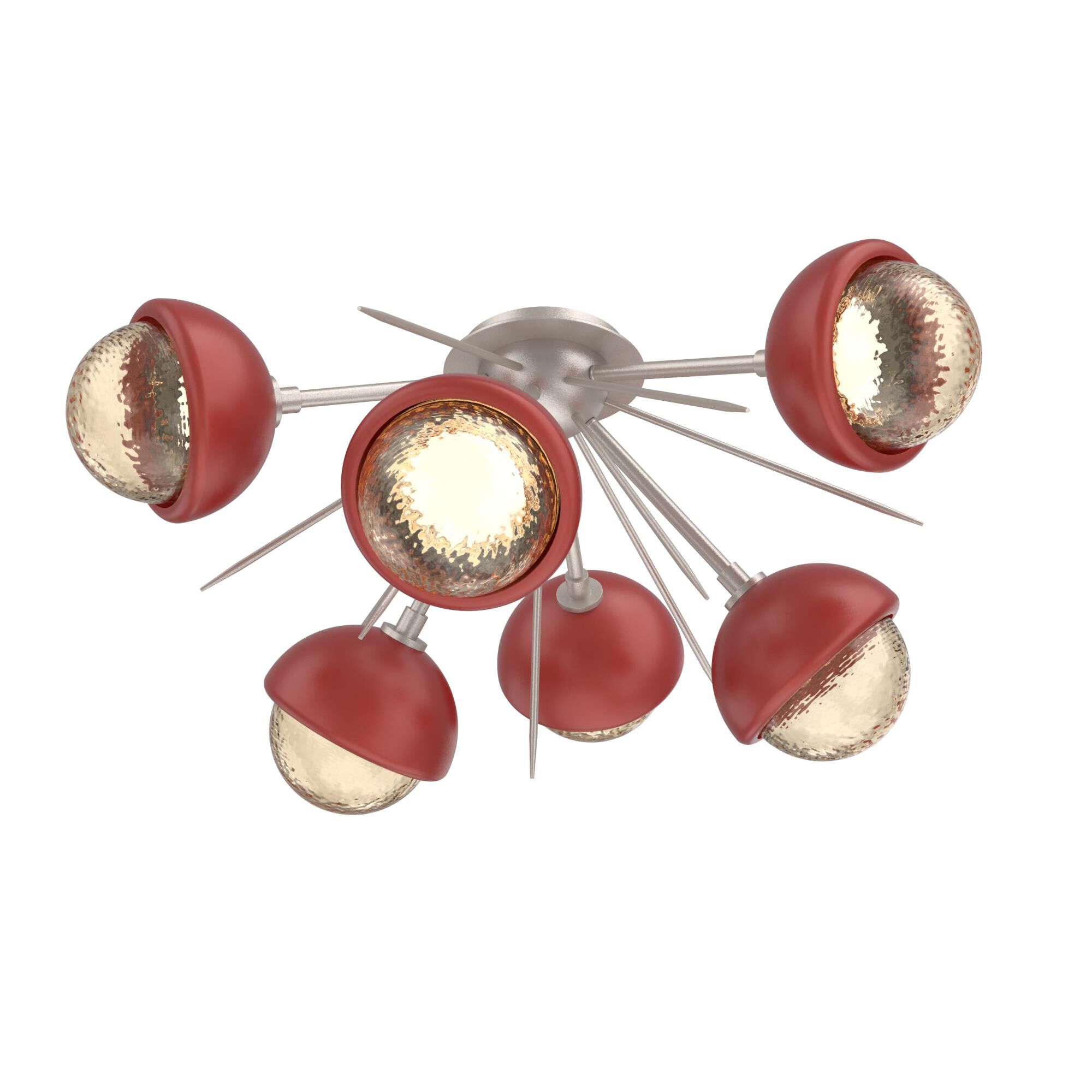Levi Wilson Cabochon 28 Inch Semi Flush Mount by Hammerton Studio