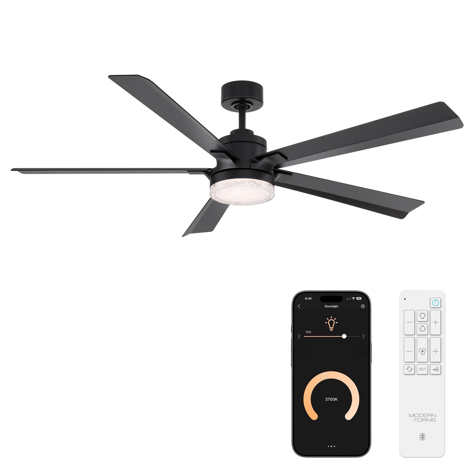 Radiant 64 Inch Ceiling Fan with Light Kit by Modern Forms