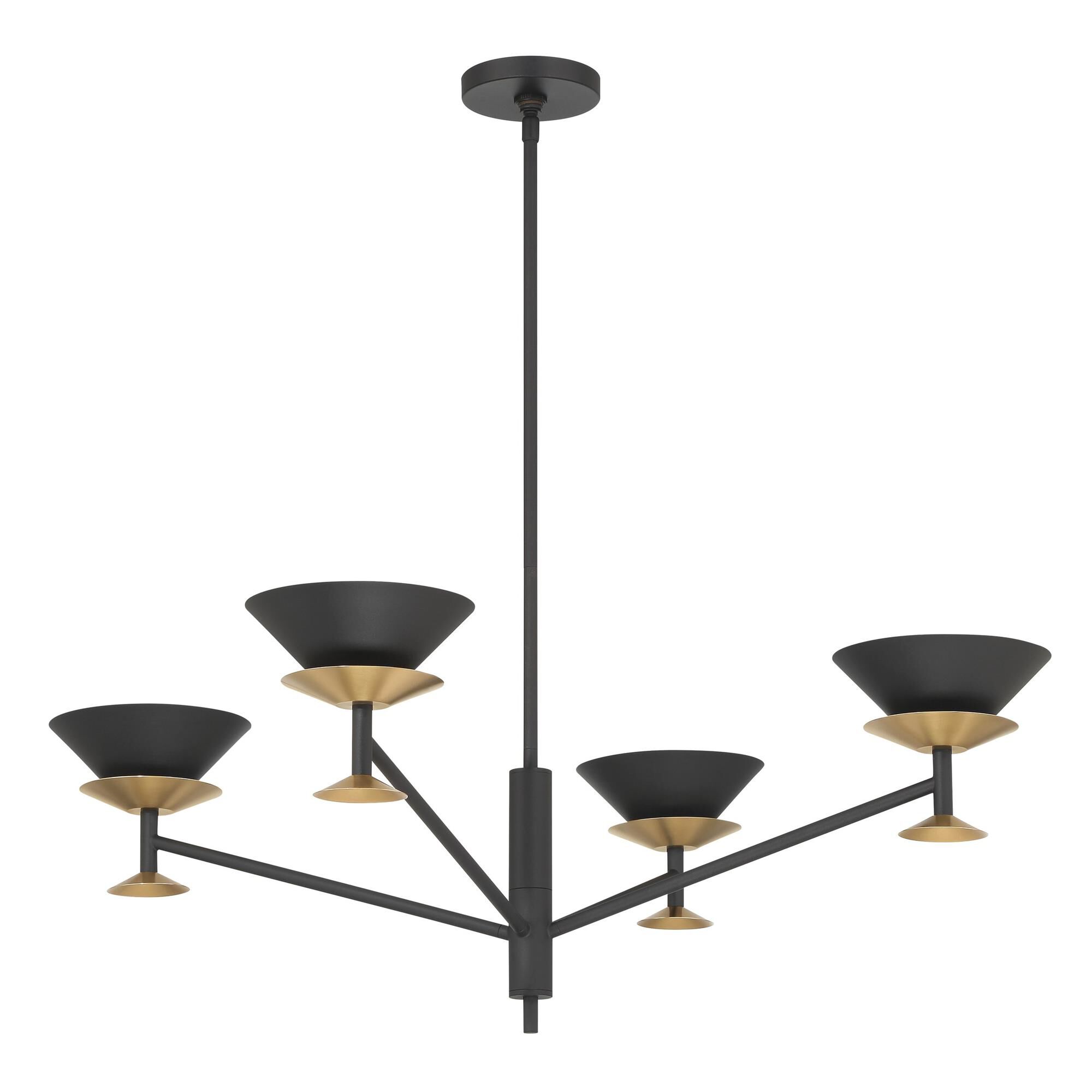 Shown in Textured Black finish and Textured Black shade