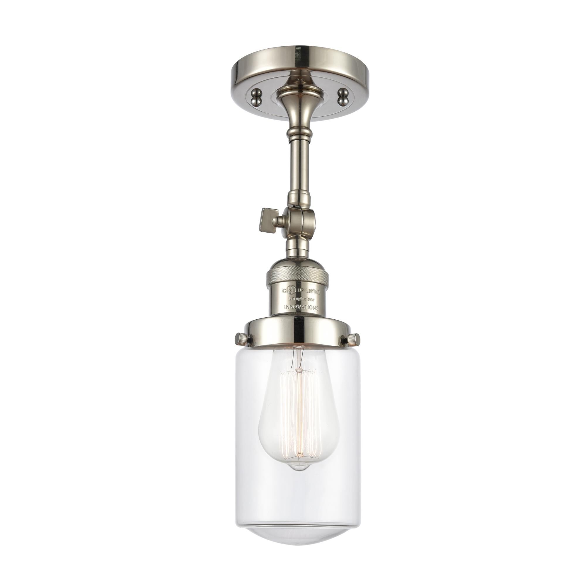 Bruno Marashlian Dover 4 Inch 1 Light Semi Flush Mount by Innovations Lighting
