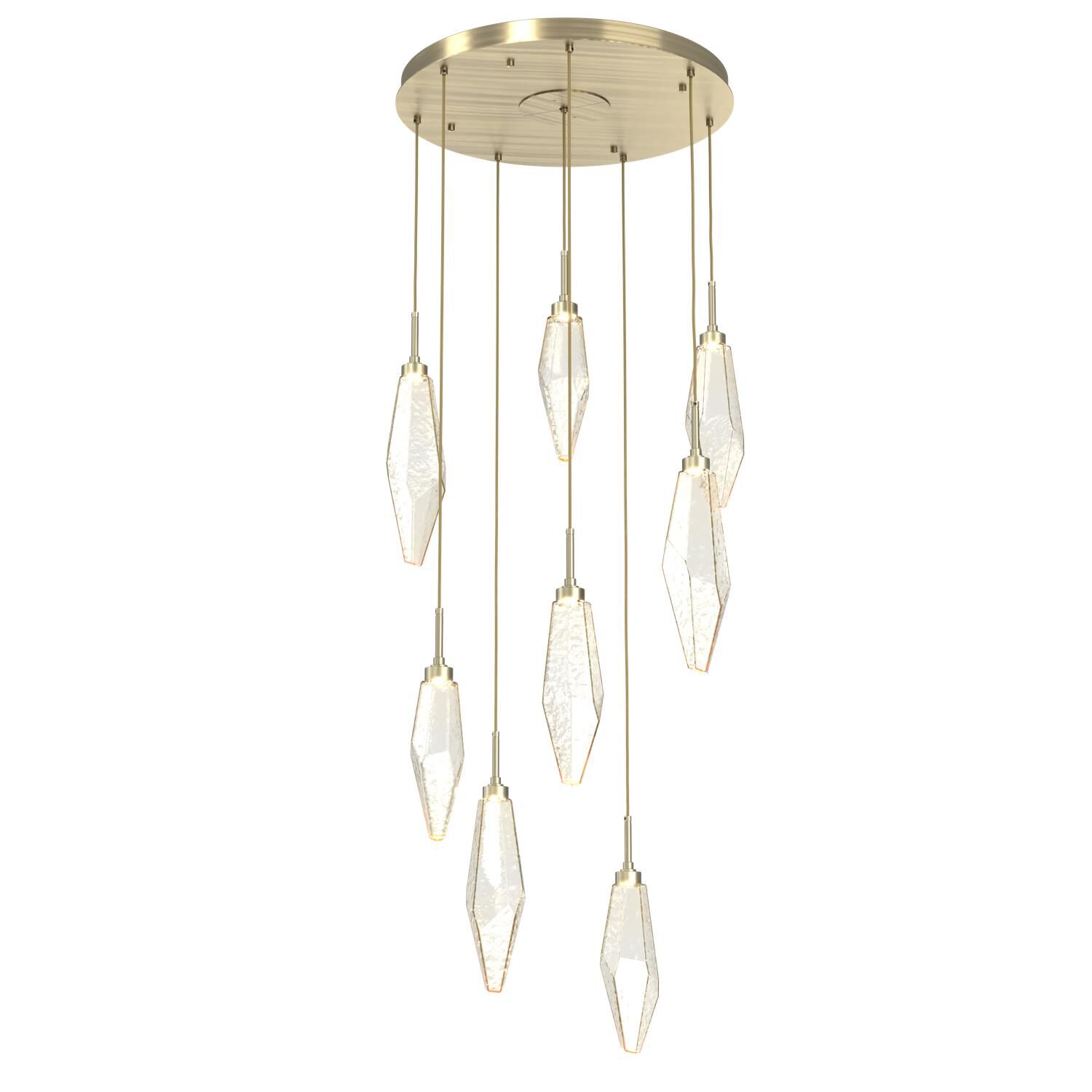 Rock Crystal Multi Light Pendant by Hammerton Studio