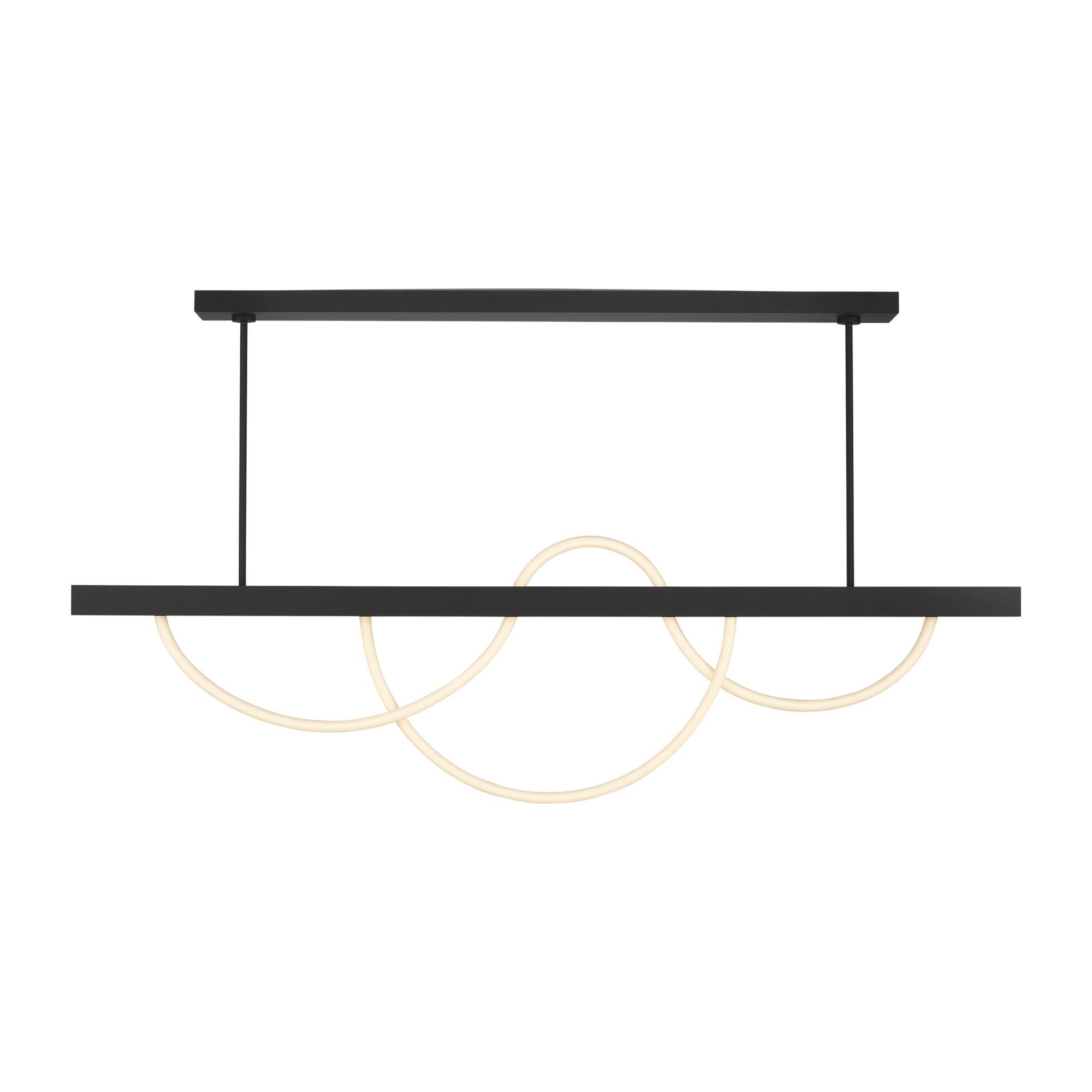 Shown in Nightshade Black finish and Rope shade