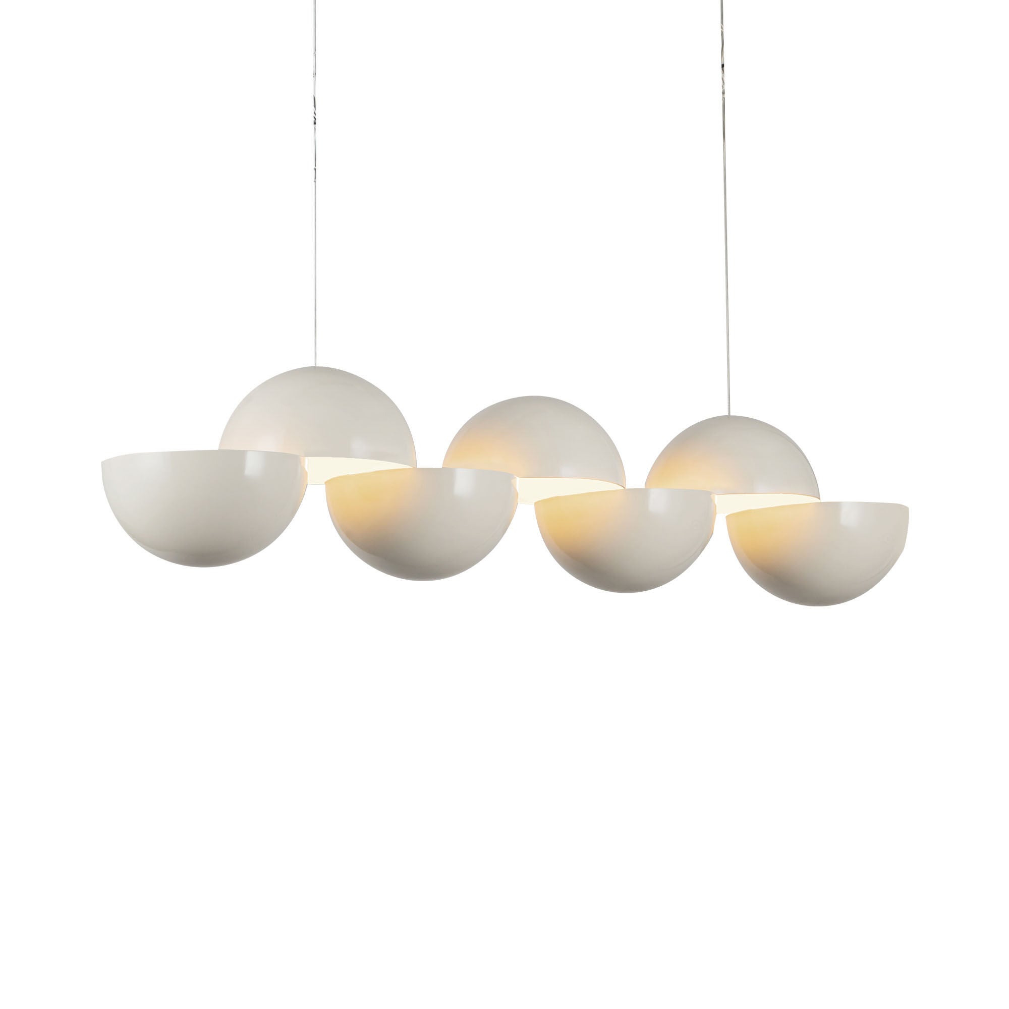 Shown in Pearl White finish and Steel shade