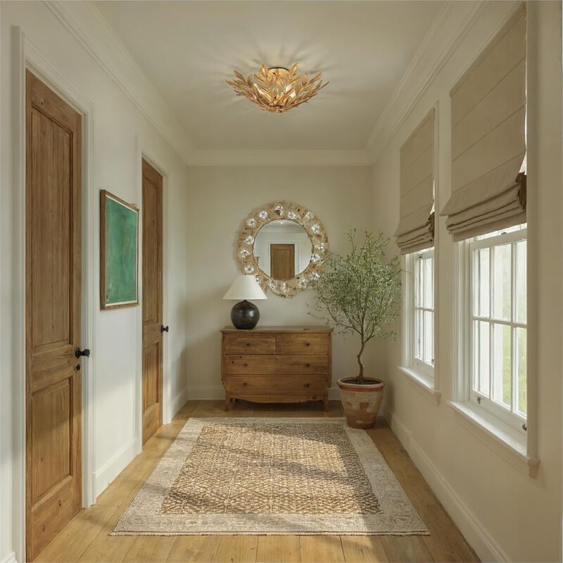 Broche 21 Inch 4 Light Semi Flush Mount by Crystorama