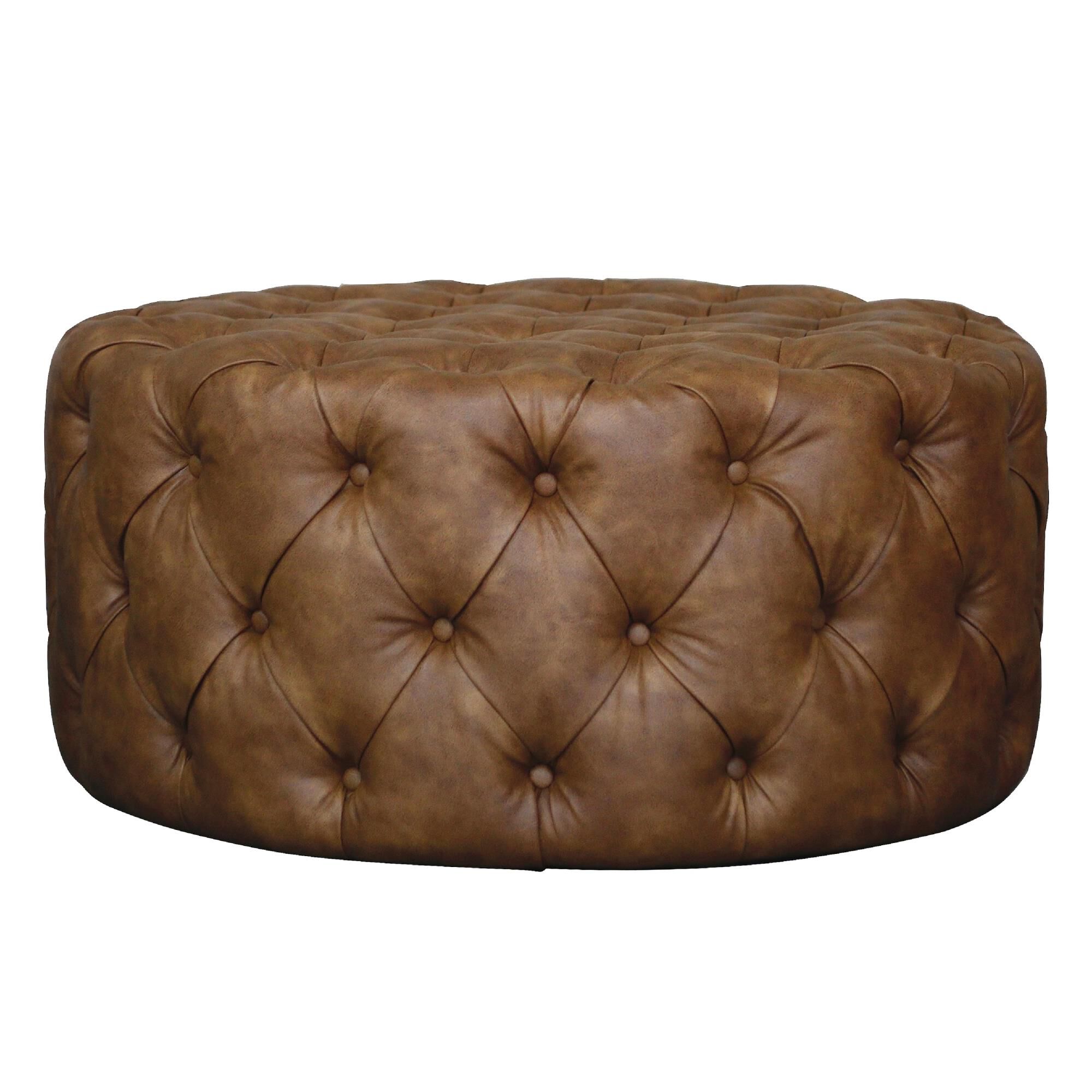 Frazer 37 Inch Ottoman by Harp and Finial