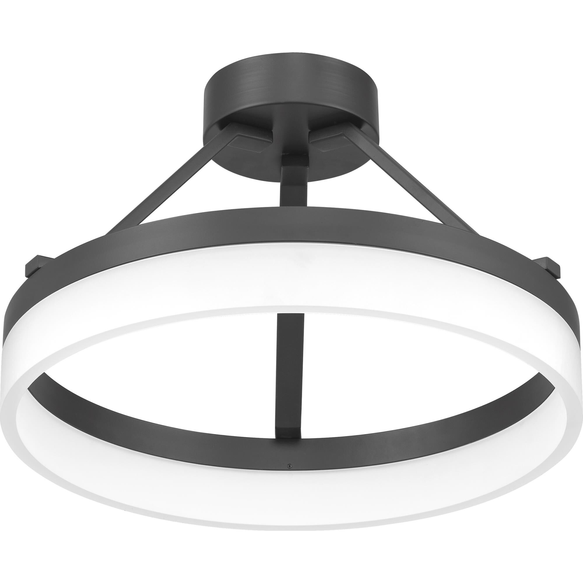 Cohen 15 Inch 1 Light LED Semi Flush Mount by Quoizel