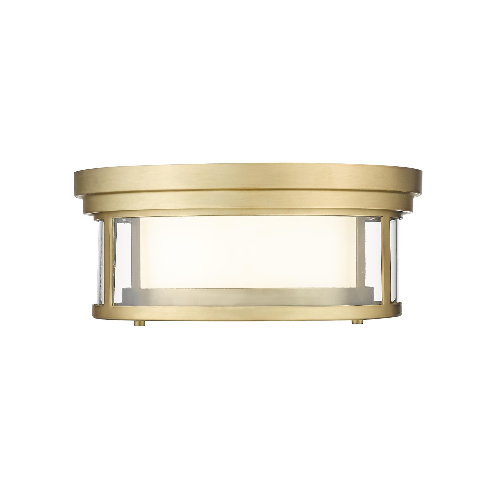 Shown in Olde Brass finish and Glass shade