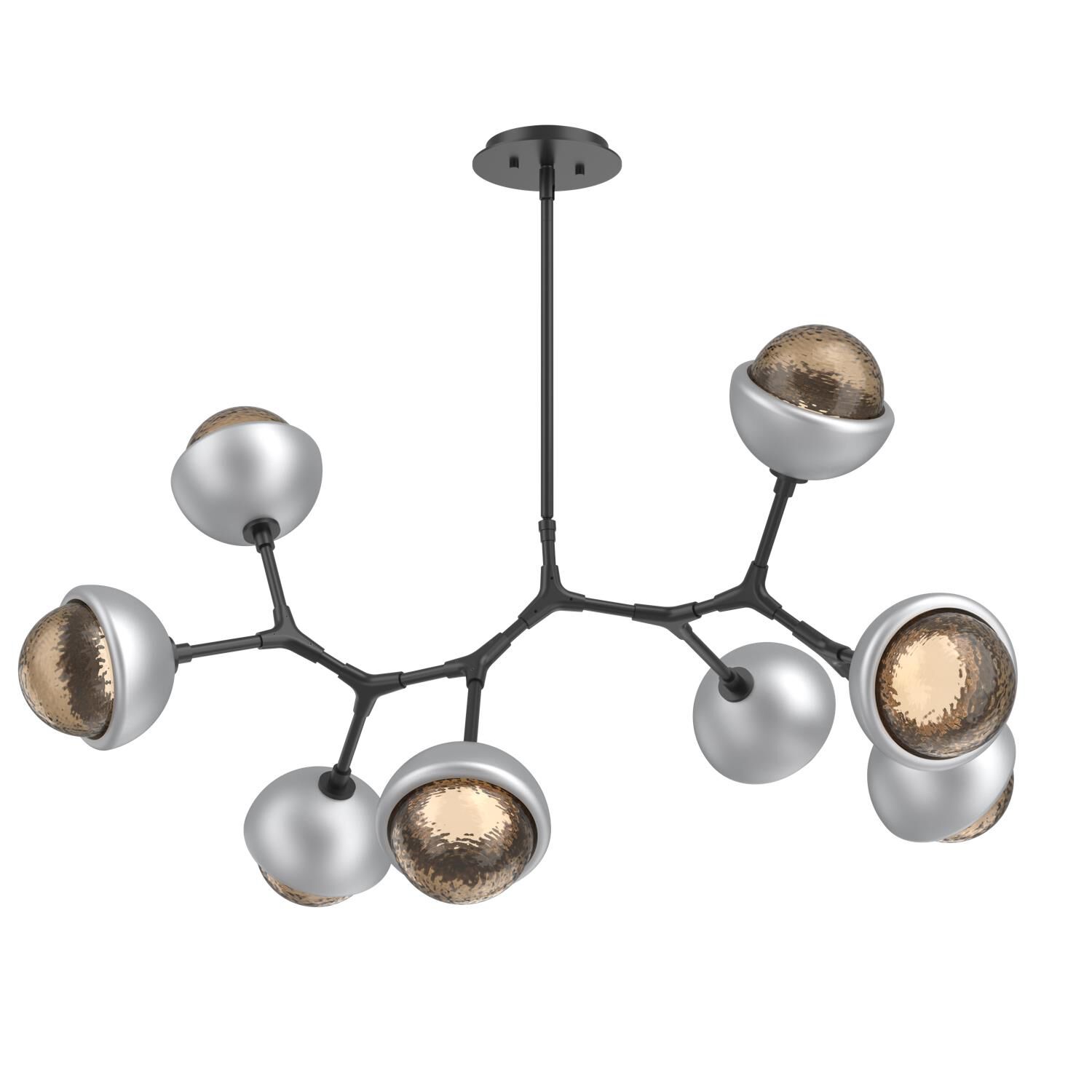 Shown in Matte Black finish and Bronze glass and Classic Silver accent
