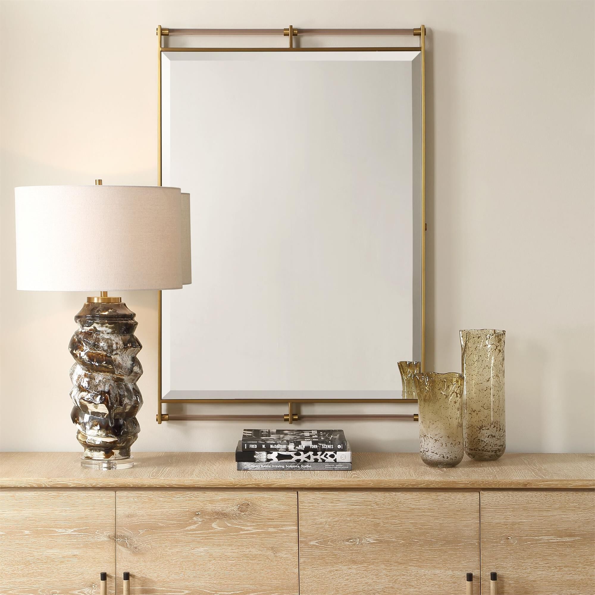 Shown in Brass, Gold finish