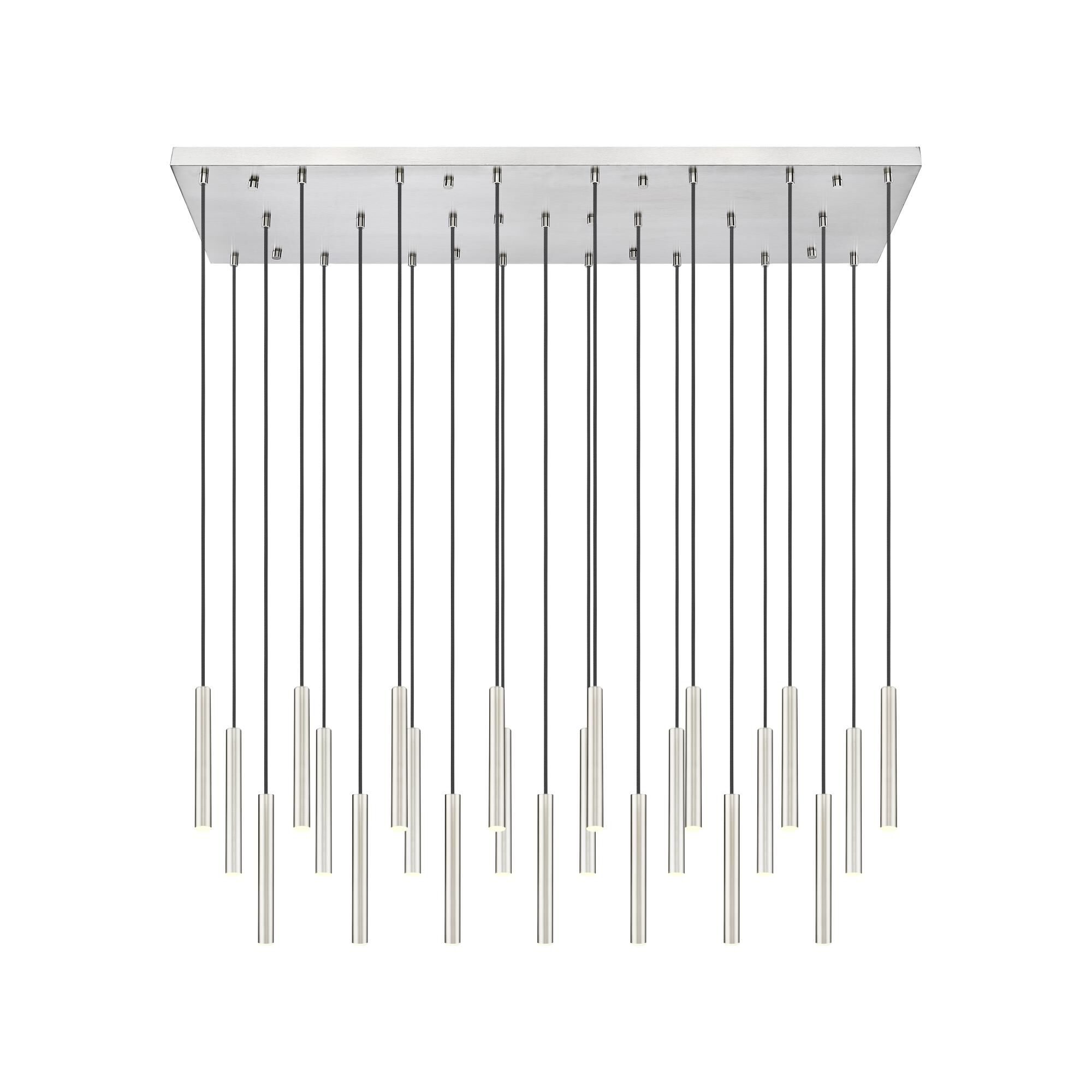 Shown in Brushed Nickel finish and Brushed Nickel glass and Brushed Nickel shade