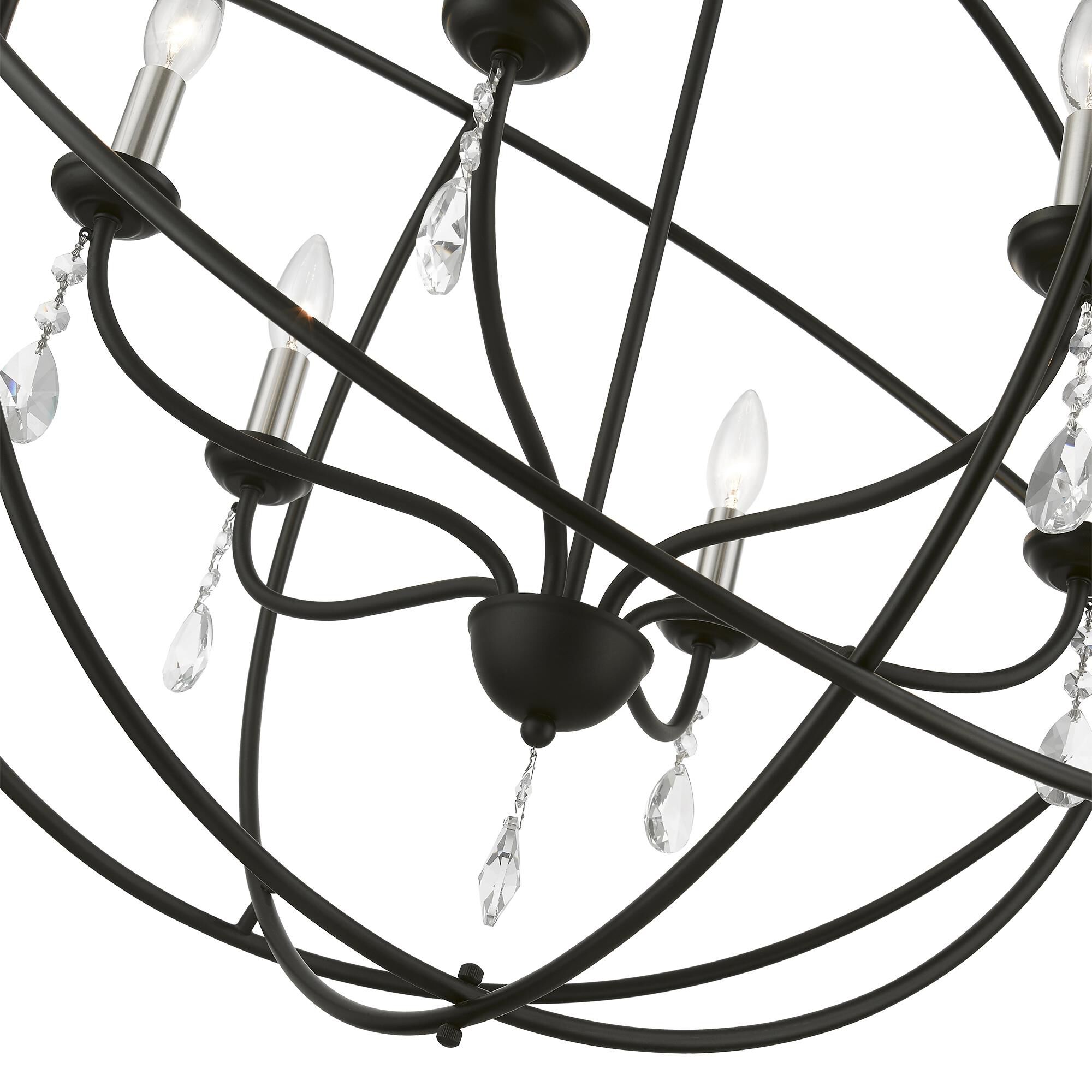 Aria 12 Inch 6 Light Mini Chandelier by Livex Lighting