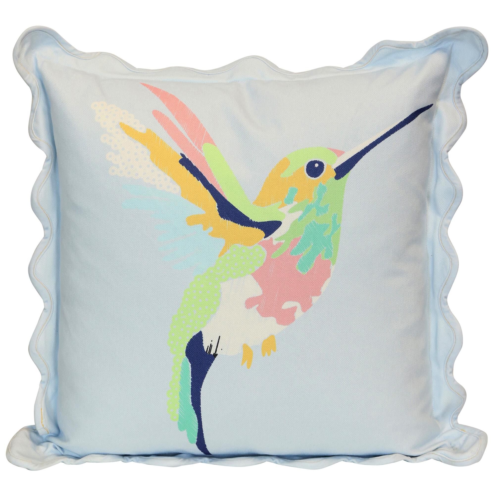 Tamara Day Hummingbird 22 Inch Decorative Pillow by Stylecraft
