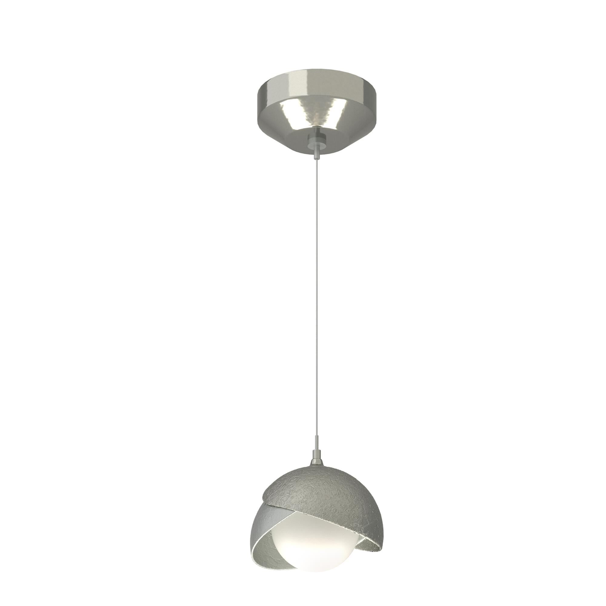 Shown in Sterling finish and Opal glass and Vintage Platinum  accent