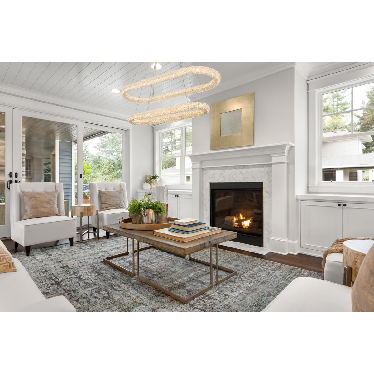 Bowen 42 Inch Linear Suspension Light by Elegant Lighting