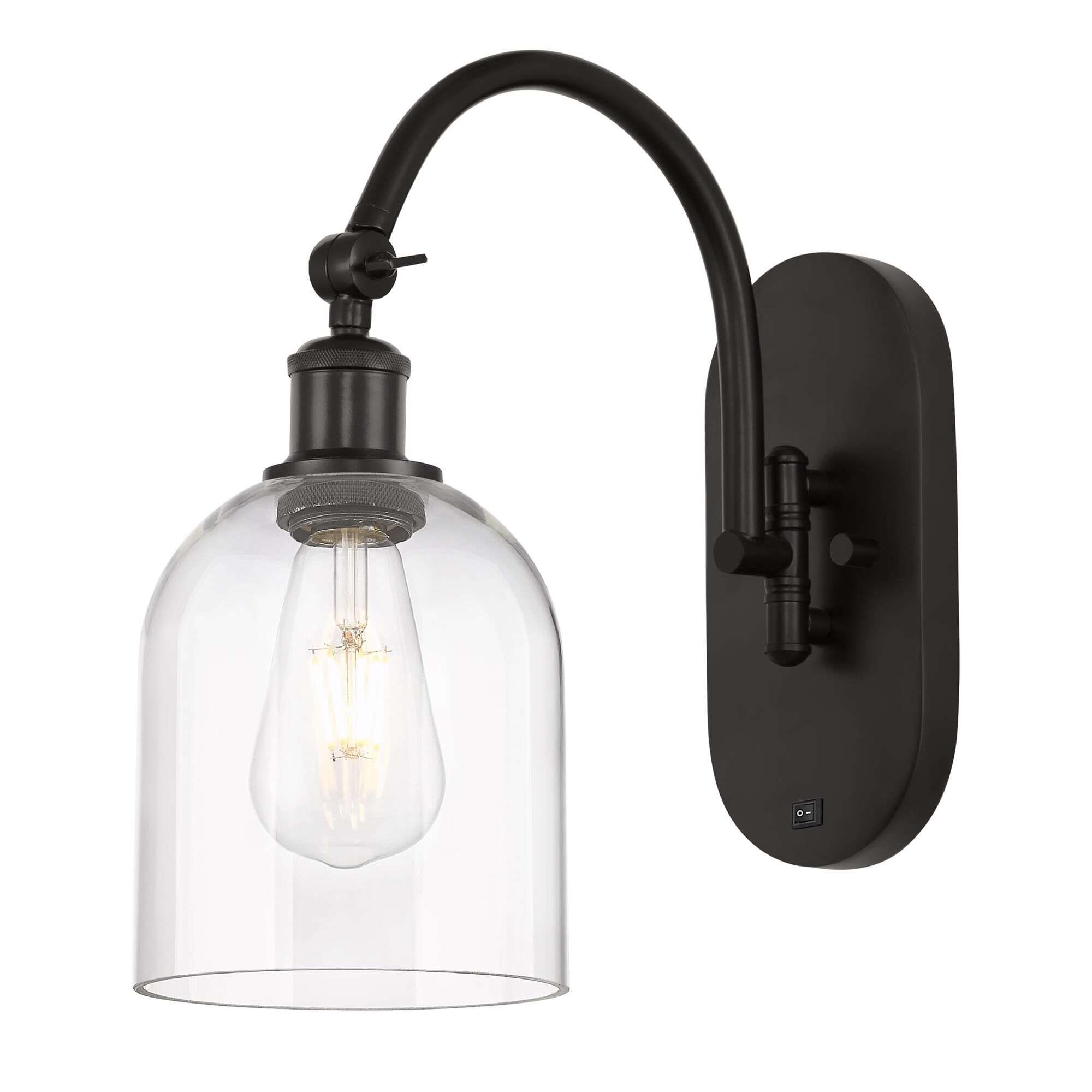 Shown in Oil Rubbed Bronze finish and Clear glass