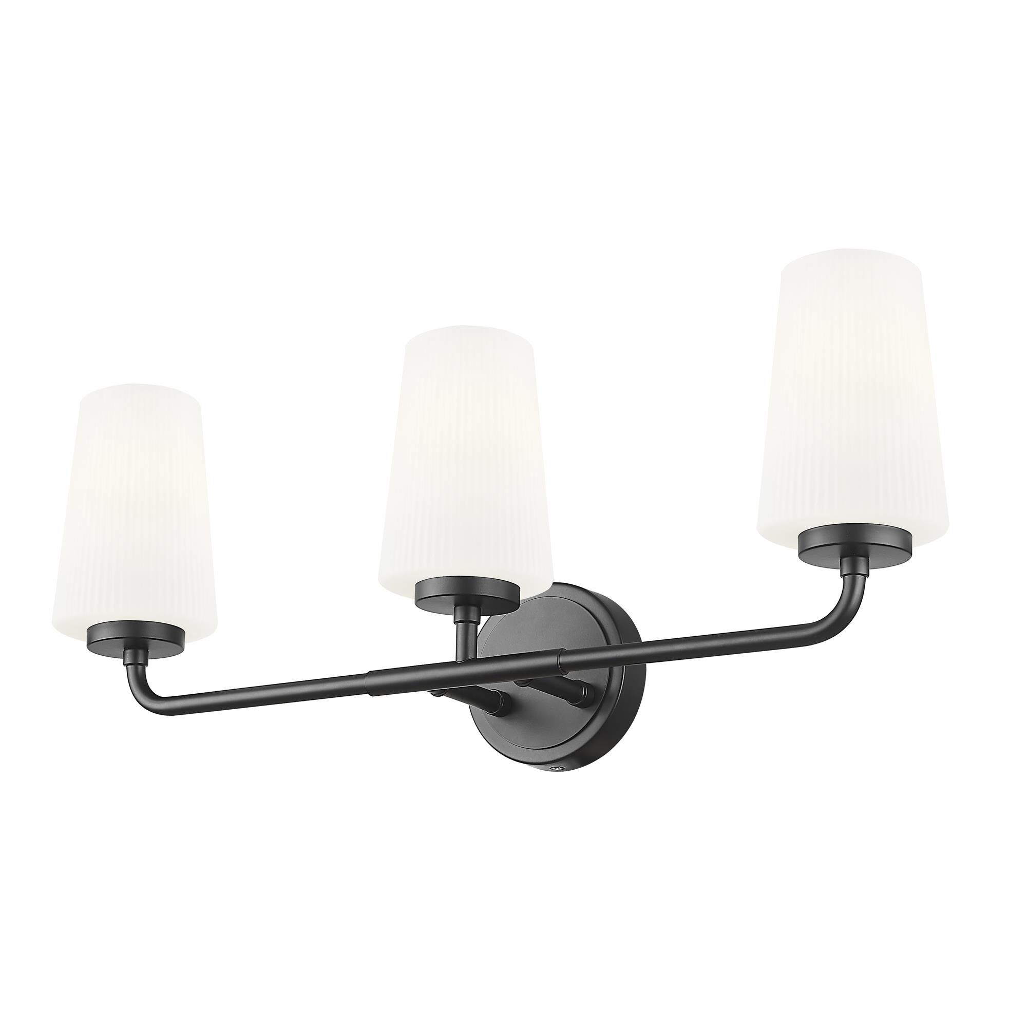 Shown in Matte Black finish and Matte Opal glass and Matte Opal shade