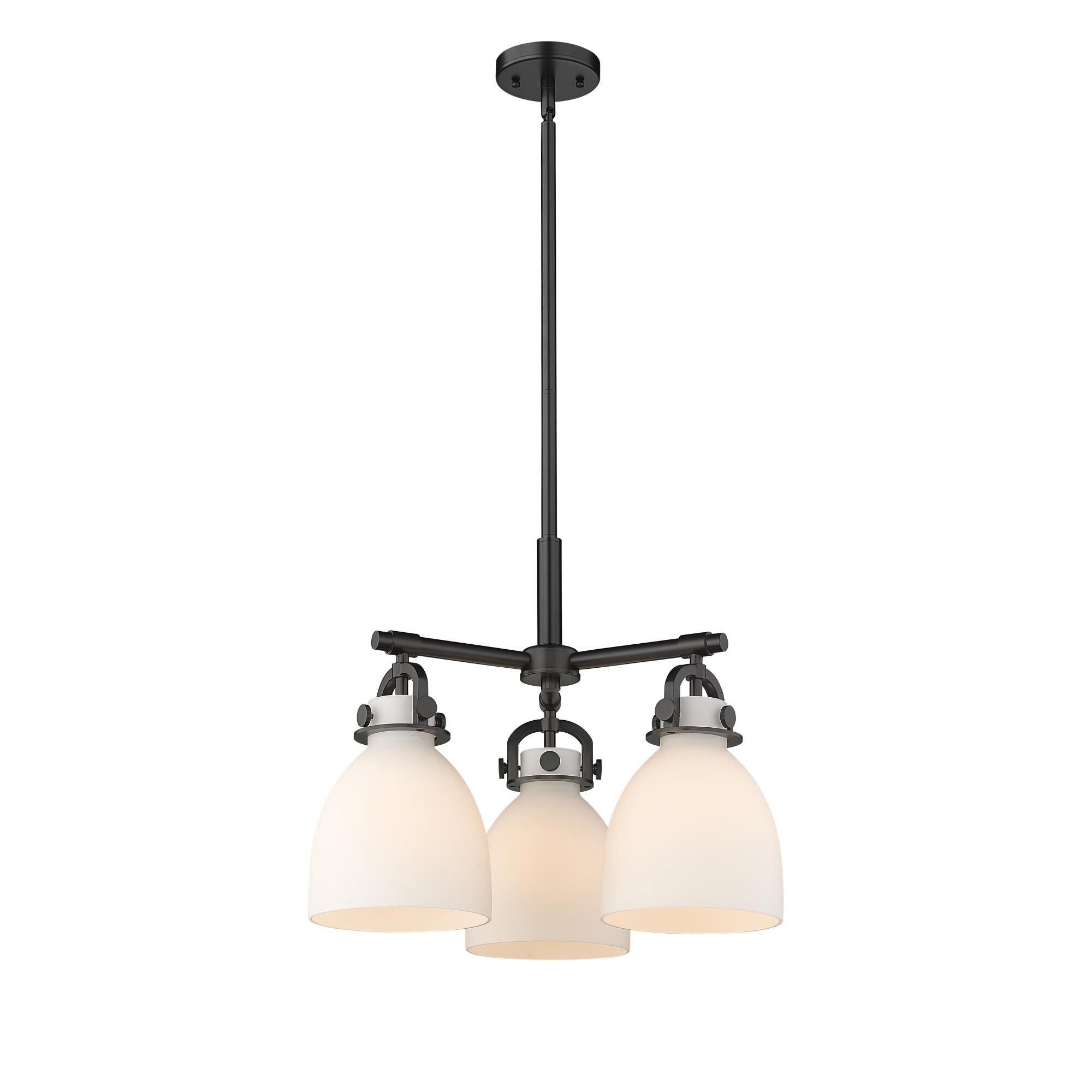 Shown in Matte Black finish and Matte White glass