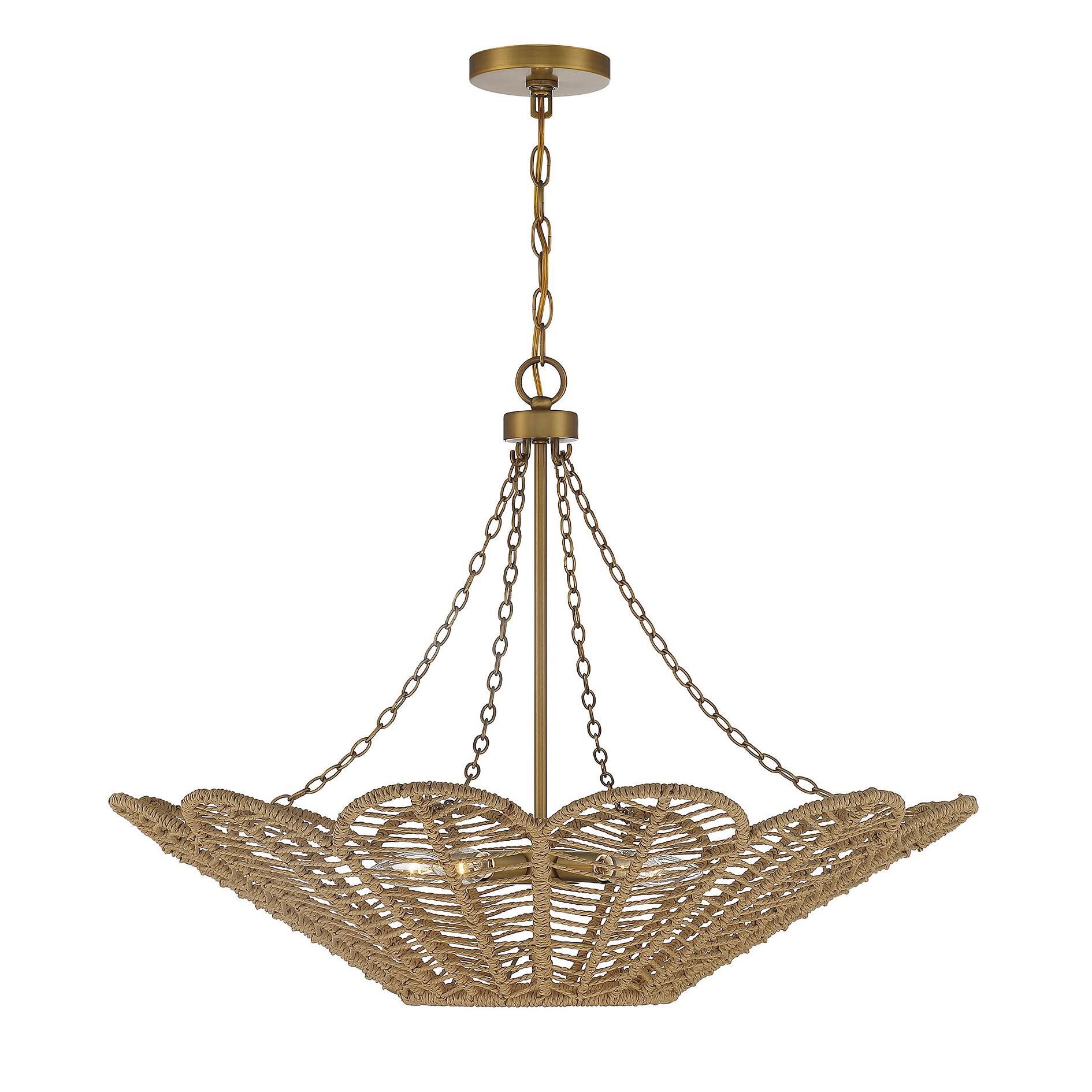 Cyperas 30 Inch Large Pendant by Savoy House