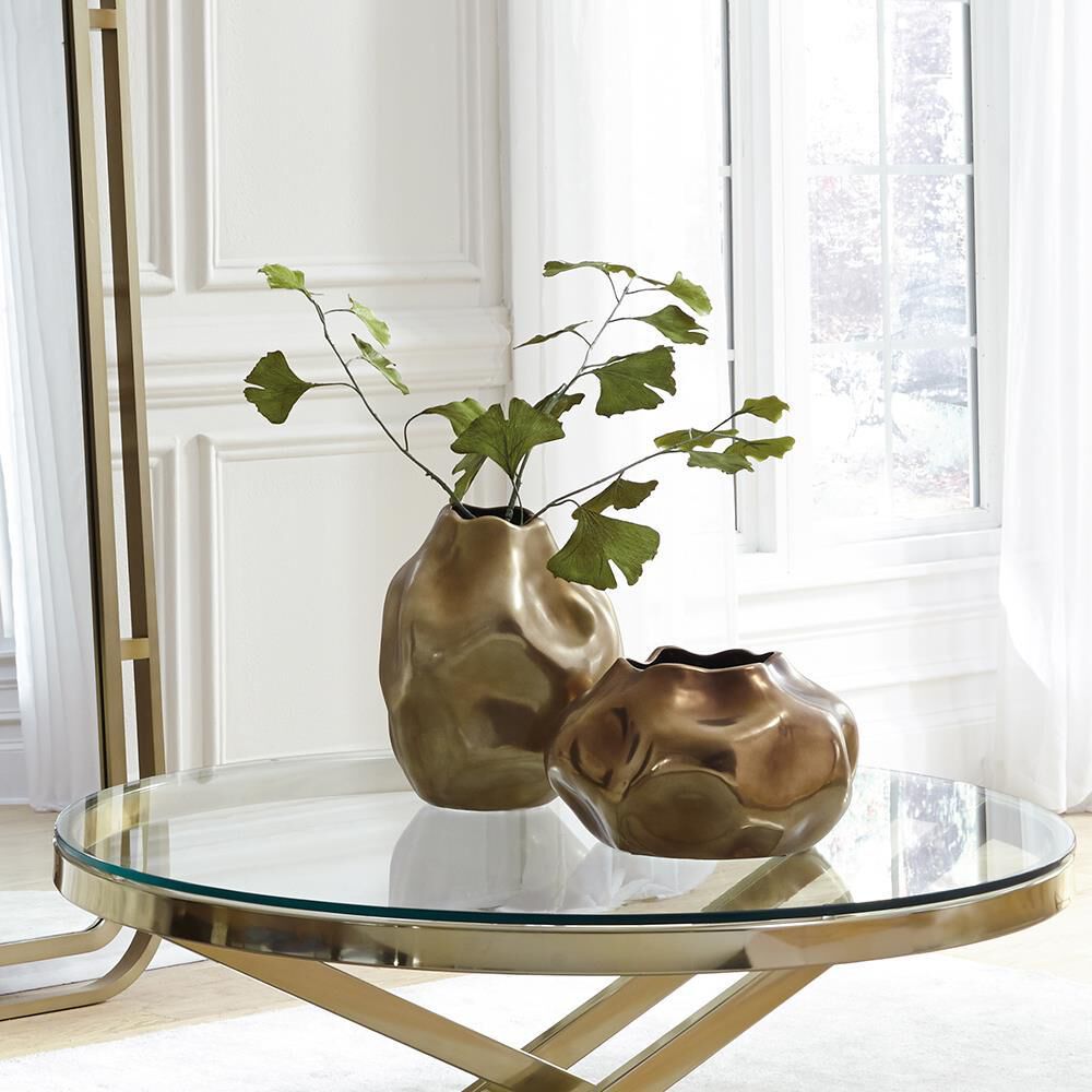 The Bronze Abstract Vase-Urn by Howard Elliott Collection