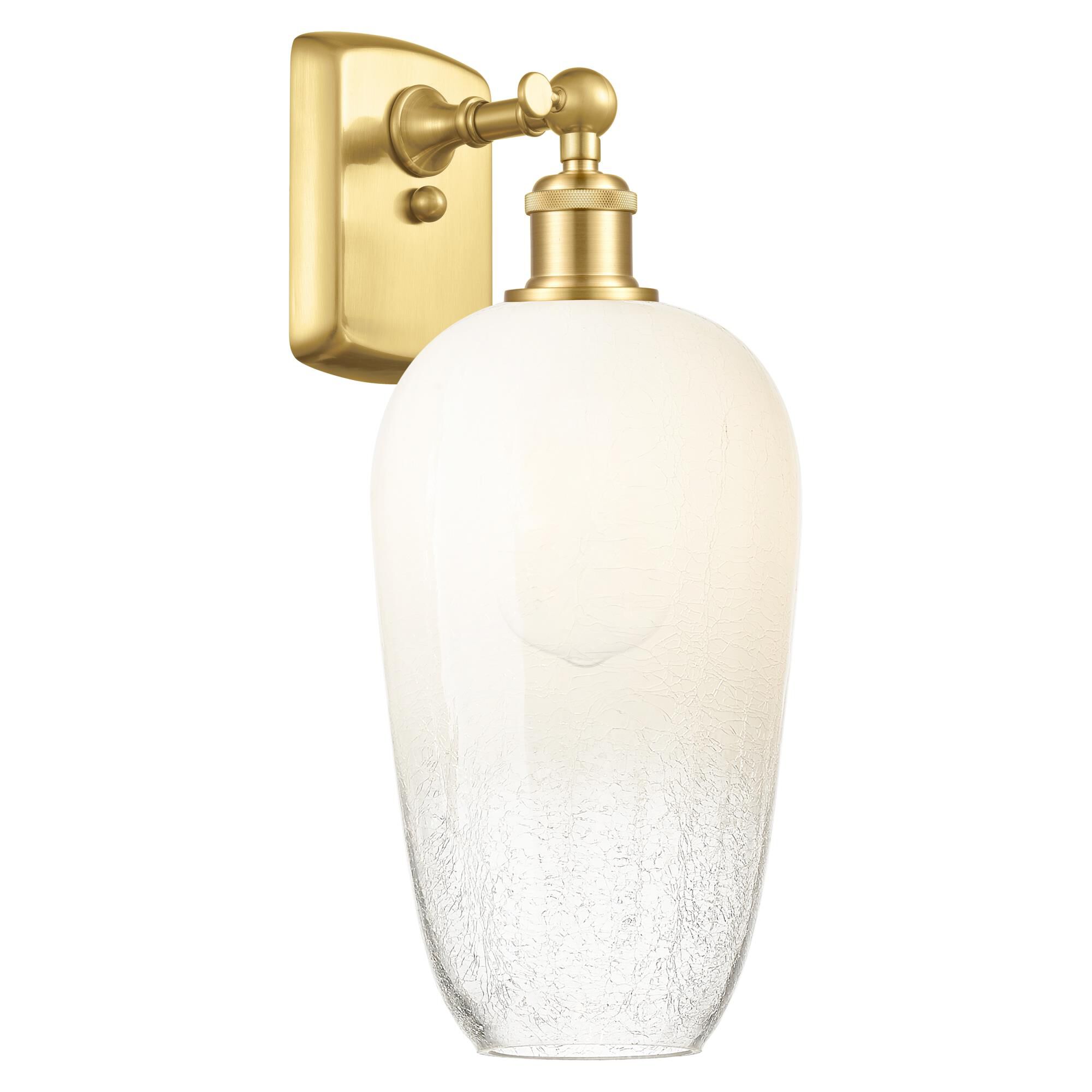 Shown in Satin Gold finish and Opal glass