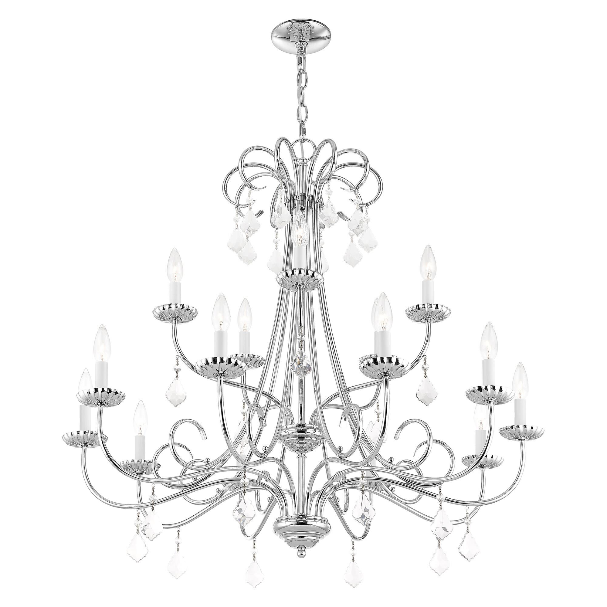 Daphne 36 Inch 15 Light Chandelier by Livex Lighting