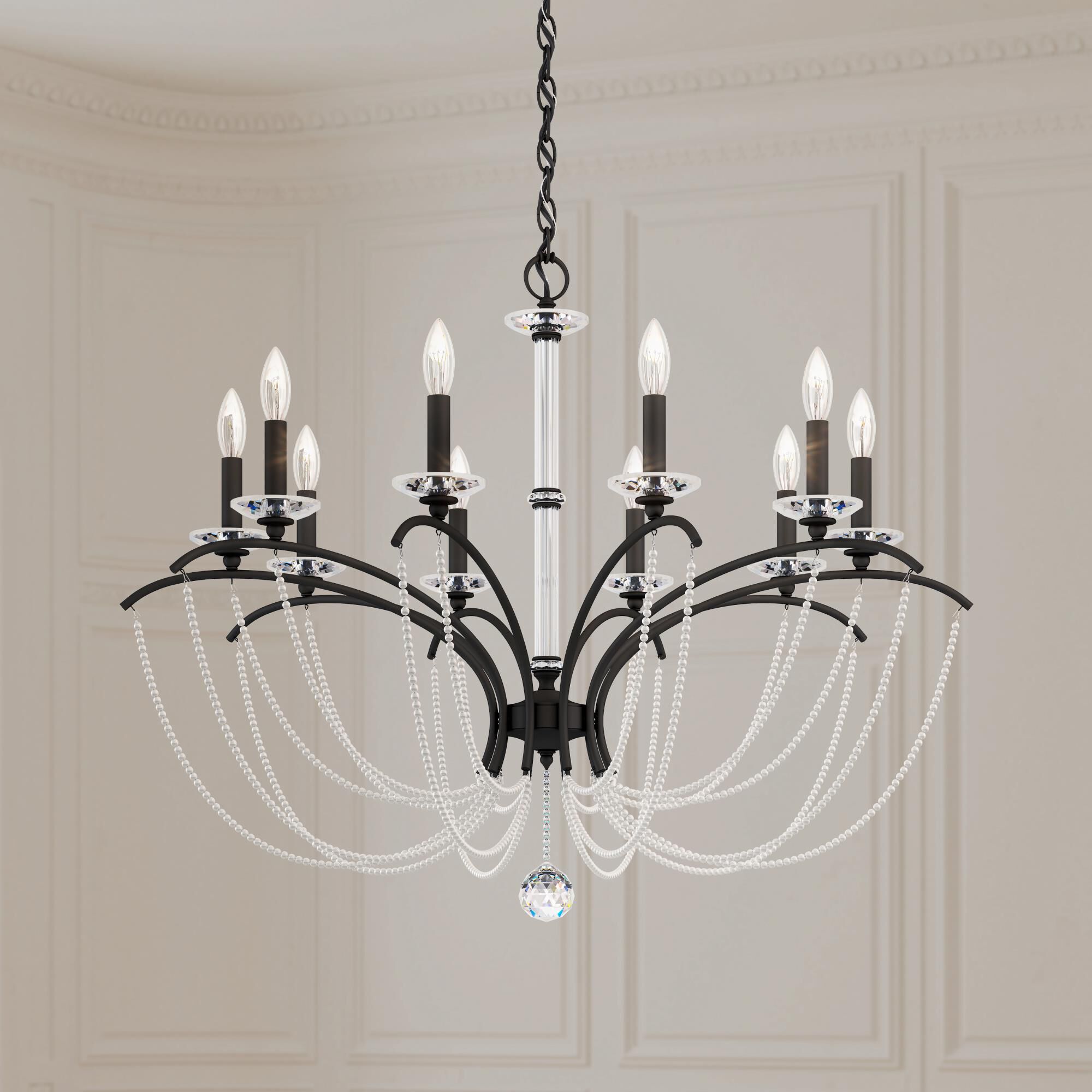 Priscilla 10 Light Chandelier by Schonbek