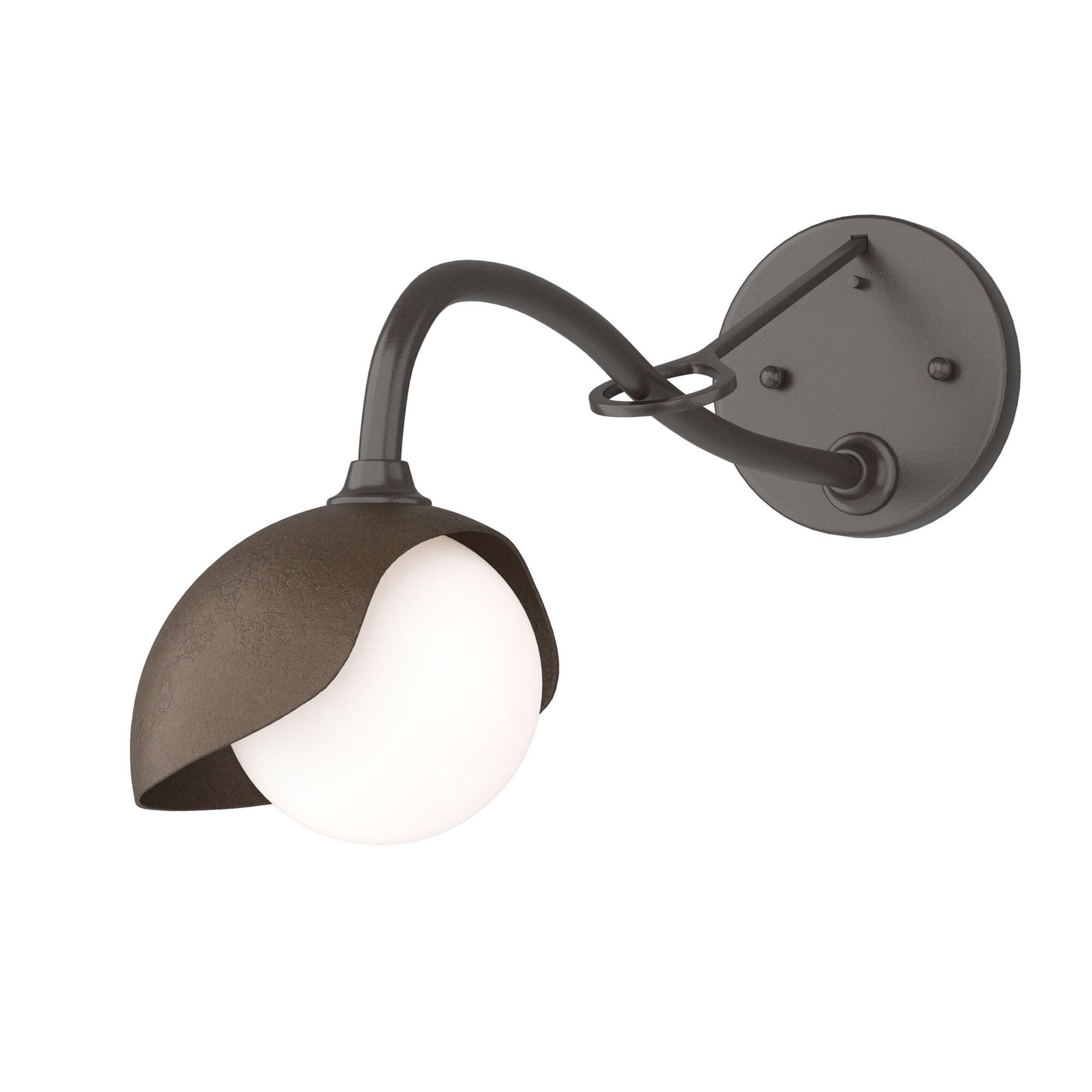 Shown in Oil Rubbed Bronze finish and Opal glass and Bronze (05) accent
