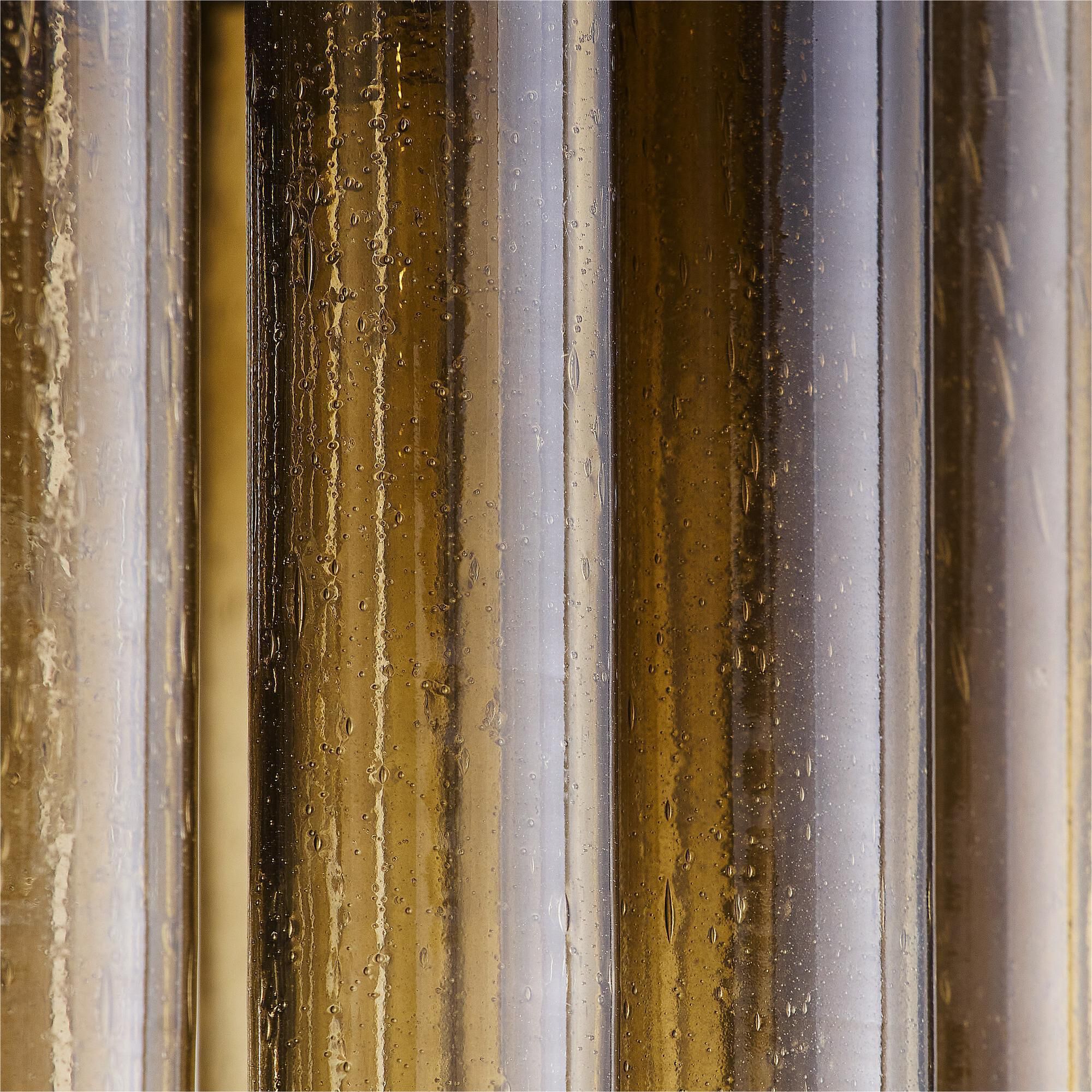 Shown in Bronze finish and Smokey Ombre glass