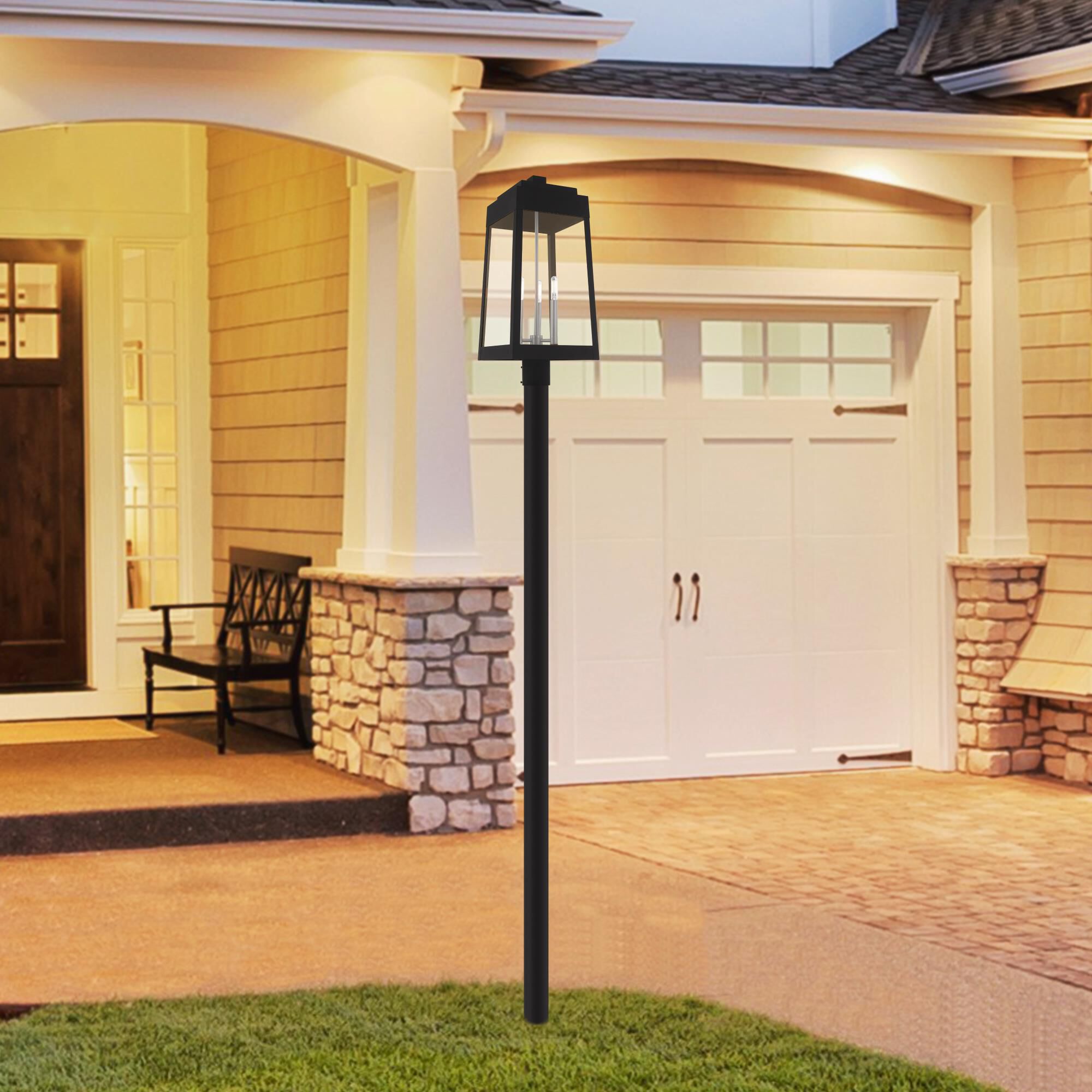 Oslo 24 Inch Tall 3 Light Outdoor Post Lamp by Livex Lighting