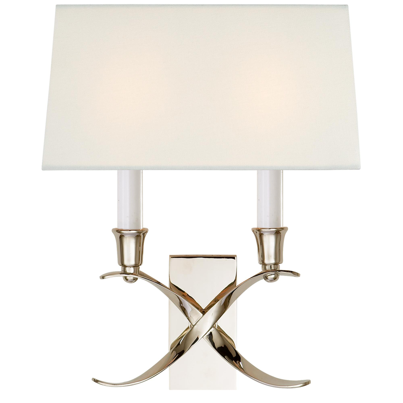 Chapman & Myers Cross Bouillotte 12 Inch Wall Sconce by Visual Comfort Signature Collection