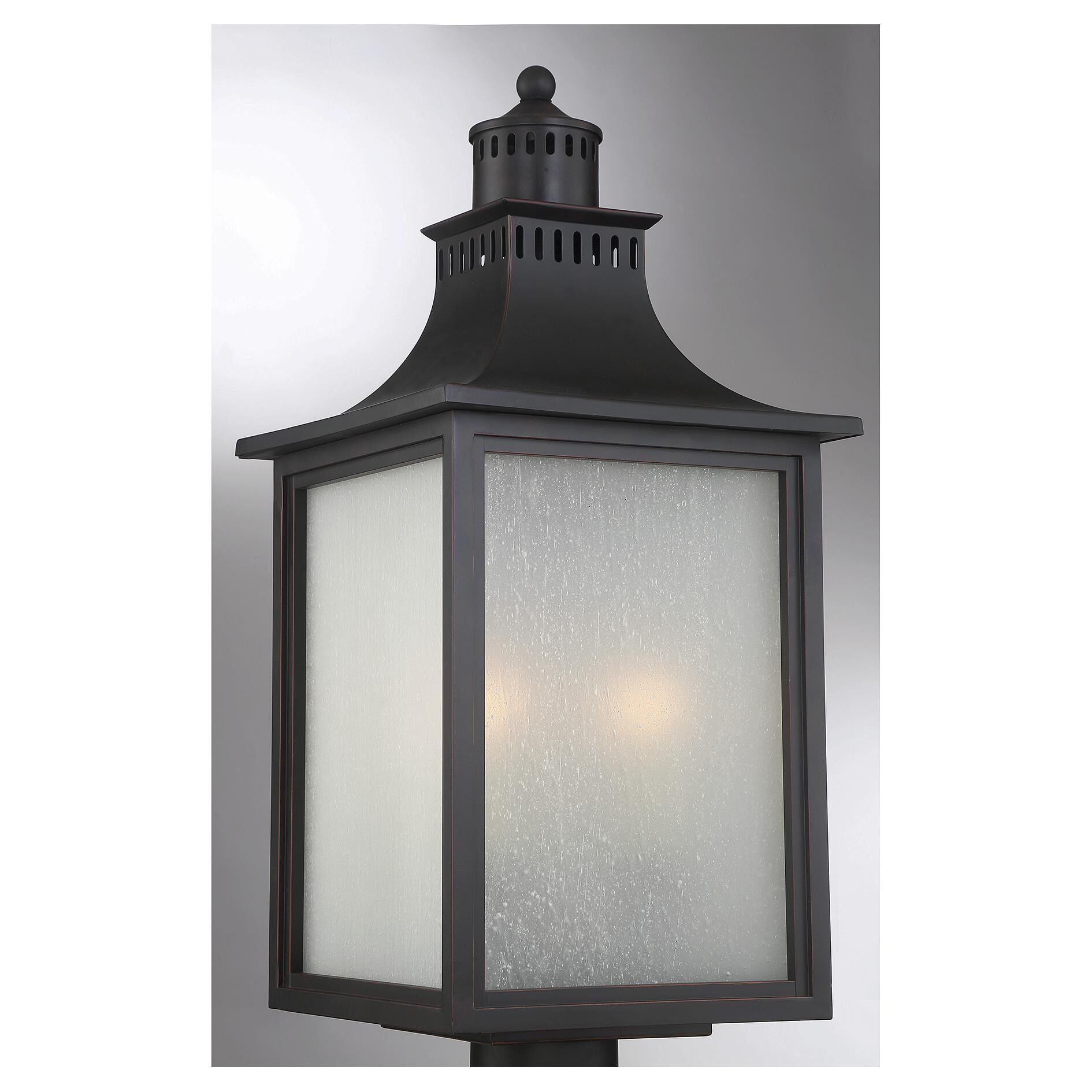 Karyl Pierce Paxton Monte Grande 23 Inch Tall 3 Light Outdoor Post Lamp by Savoy House